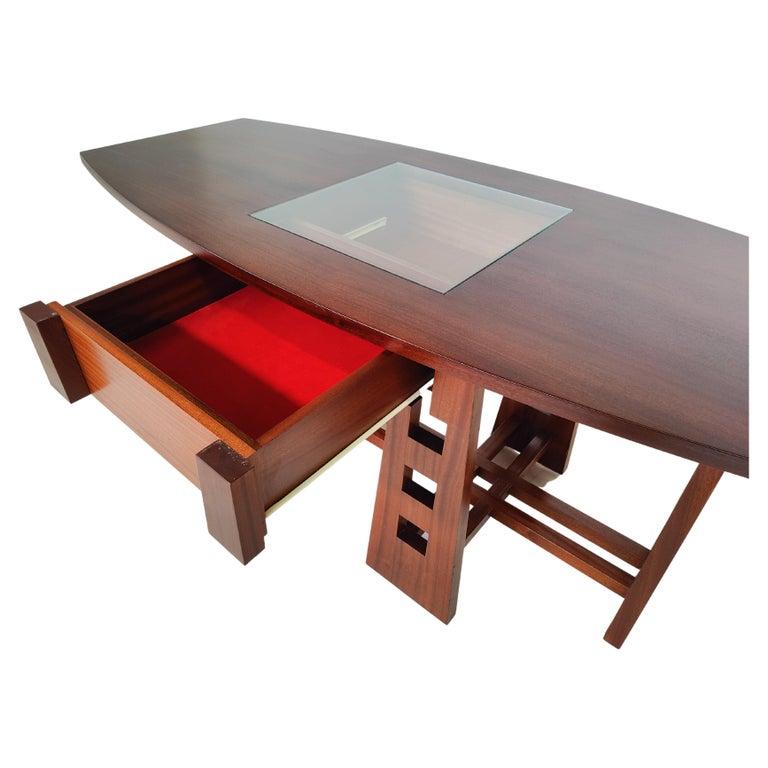 Italian Mid-Century Modern Dining Table/ Desk with Drawer, Italy, 1960s For Sale