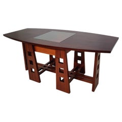 Mid-Century Modern Dining Table/ Desk with Drawer, Italy, 1960s