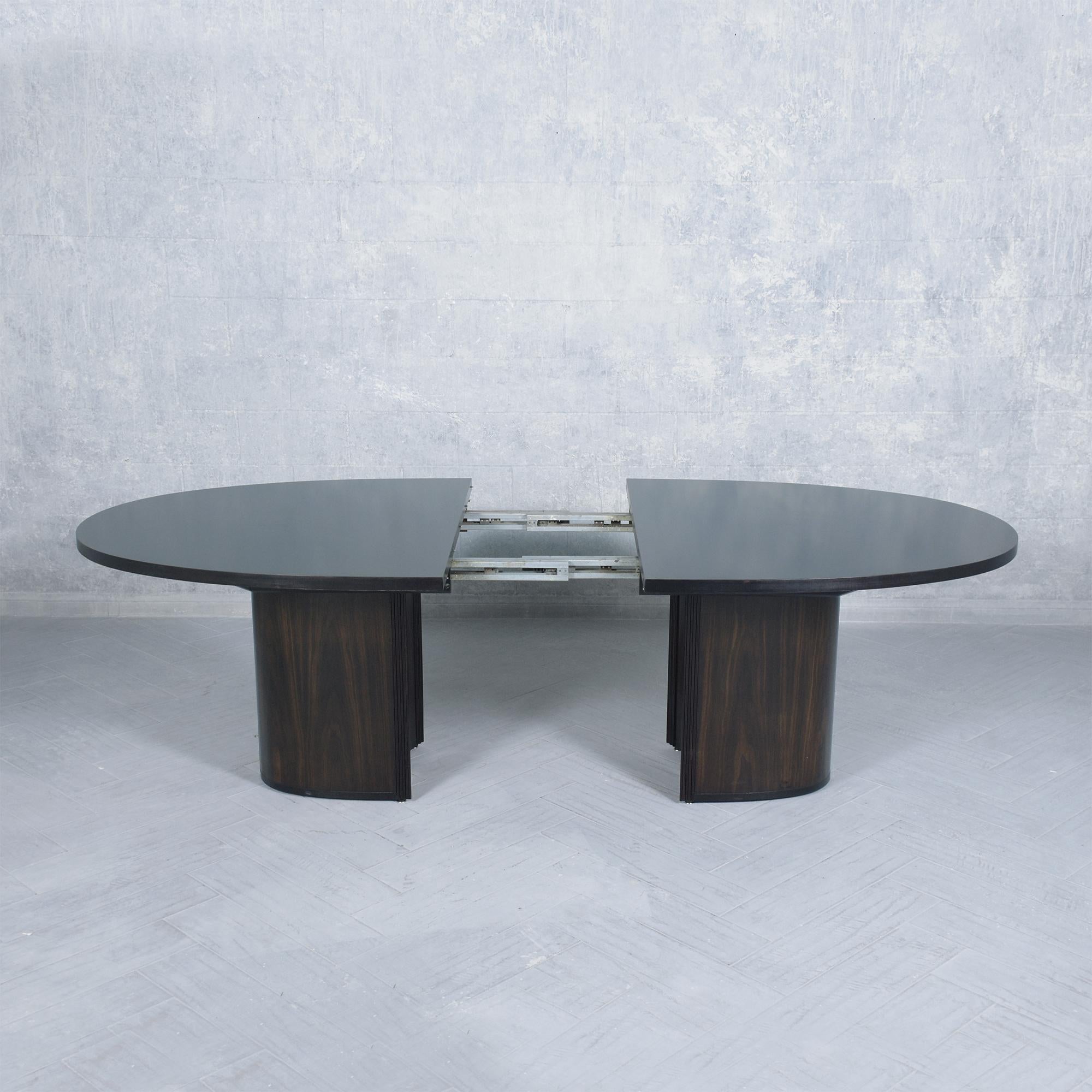 American Mid-Century Modern Extendable Dining Table