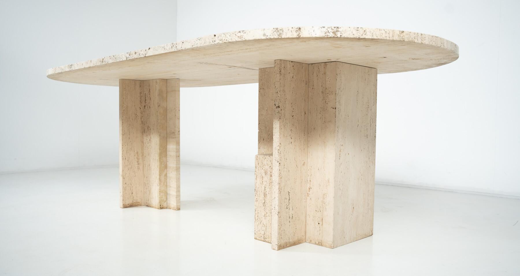 Mid-Century Modern Dining Table in the style of Willy Ballez, 1970s For Sale 7