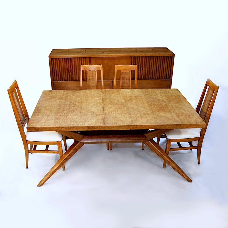 Mid-Century Modern Dining Table and Sideboard Set by Harold Schwartz ...
