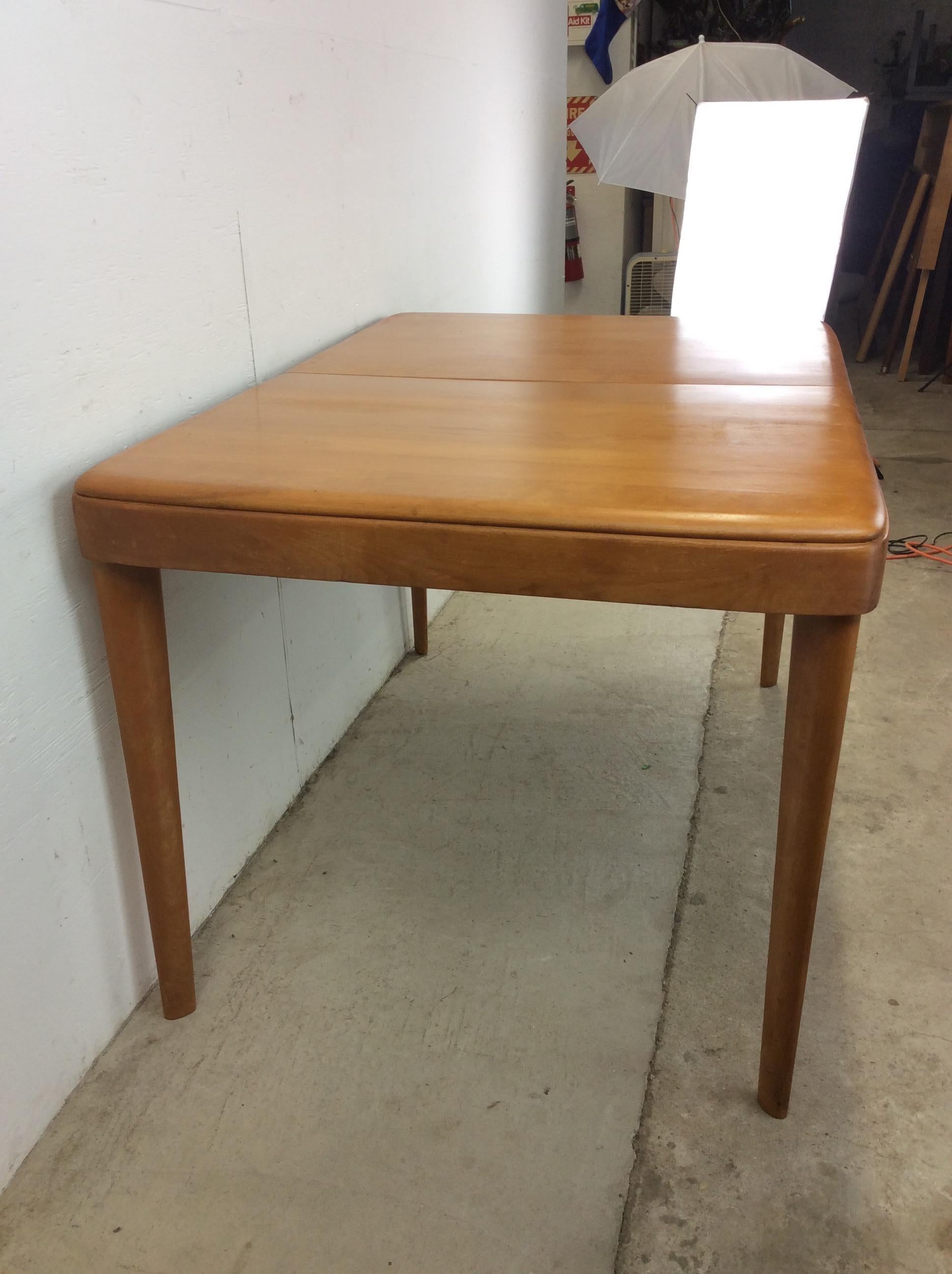 Mid Century Modern Dining Table with Leaf by Heywood Wakefield For Sale 5