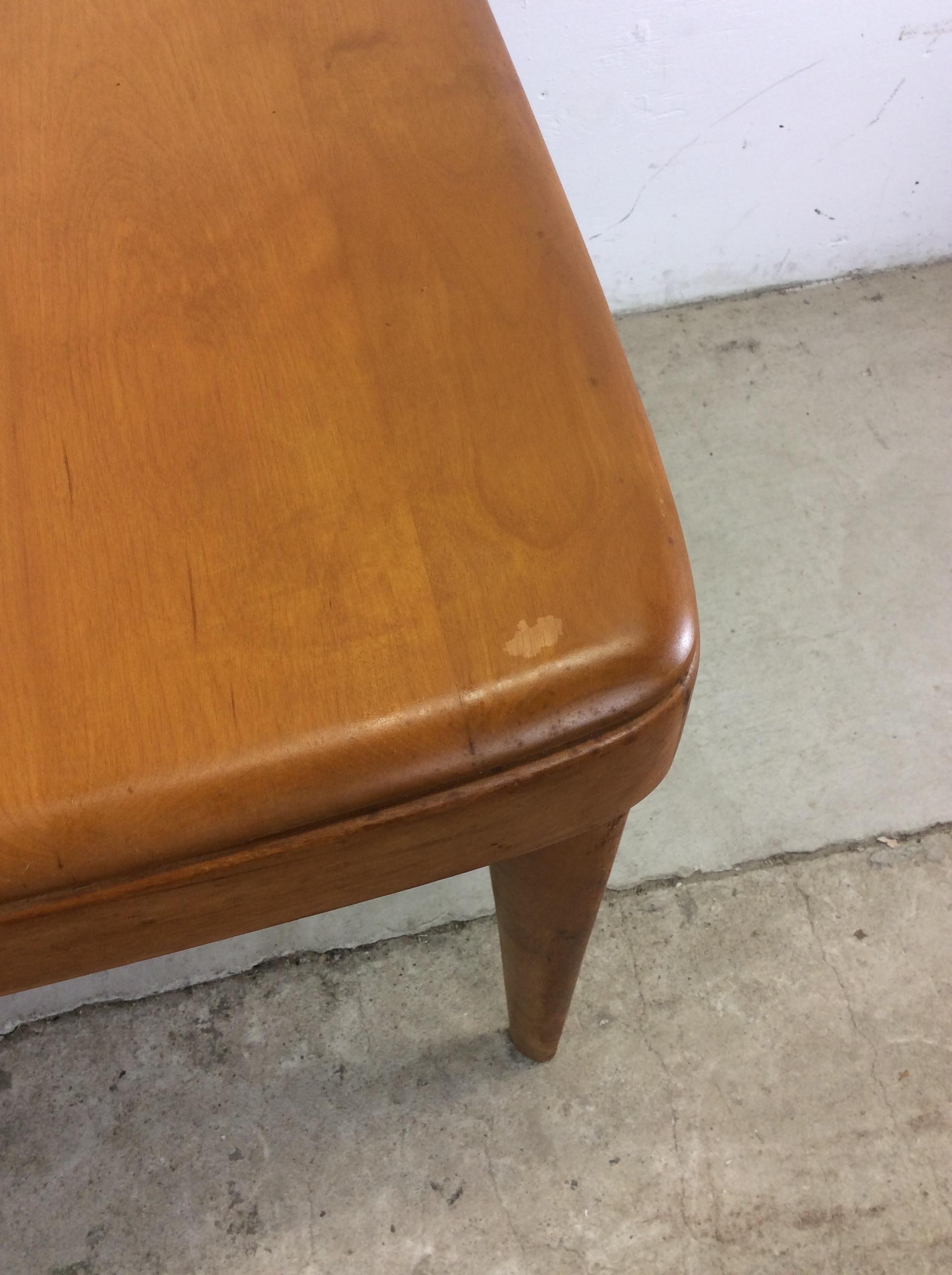 Mid Century Modern Dining Table with Leaf by Heywood Wakefield In Good Condition For Sale In Freehold, NJ