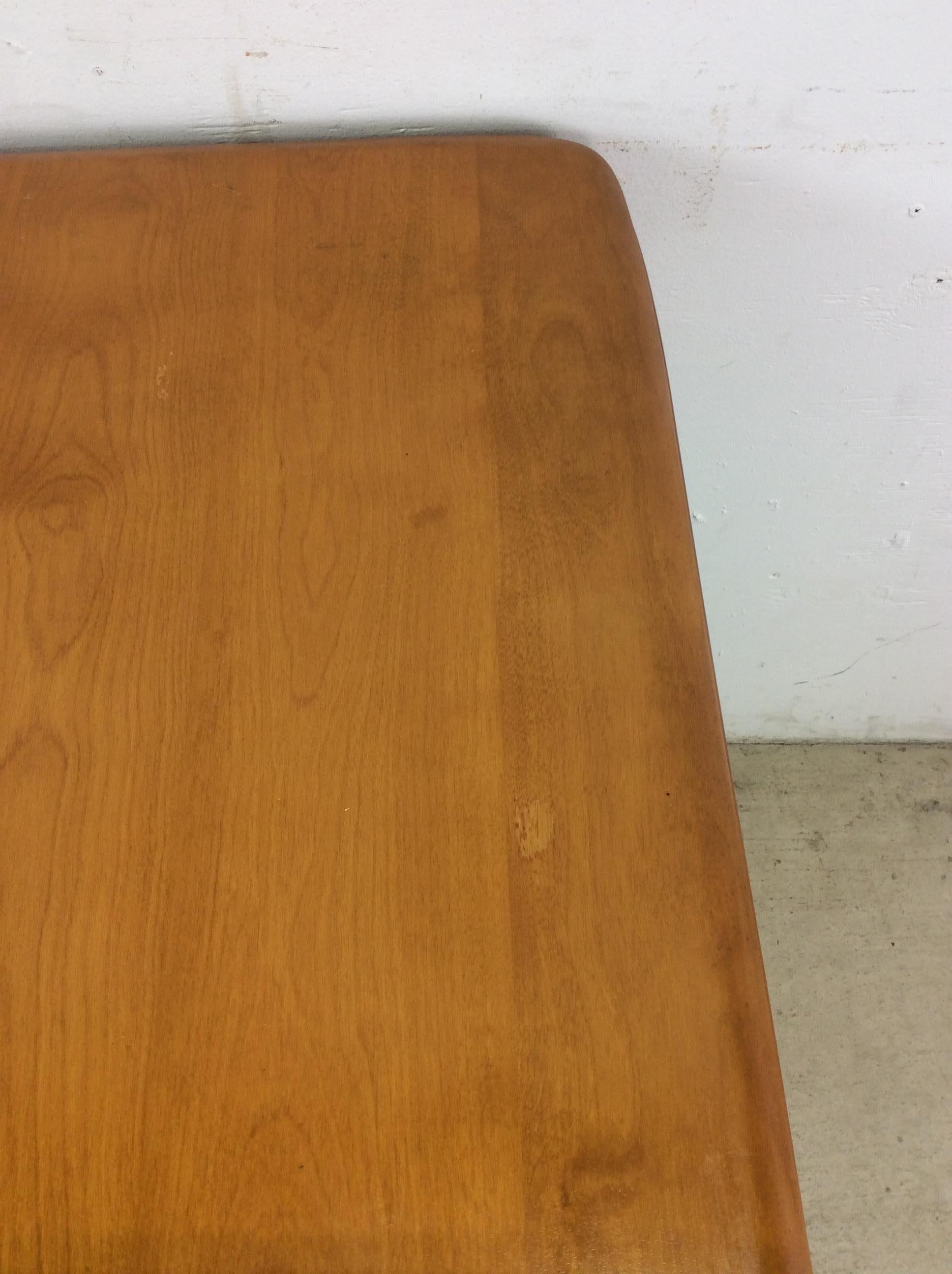 Birch Mid Century Modern Dining Table with Leaf by Heywood Wakefield For Sale