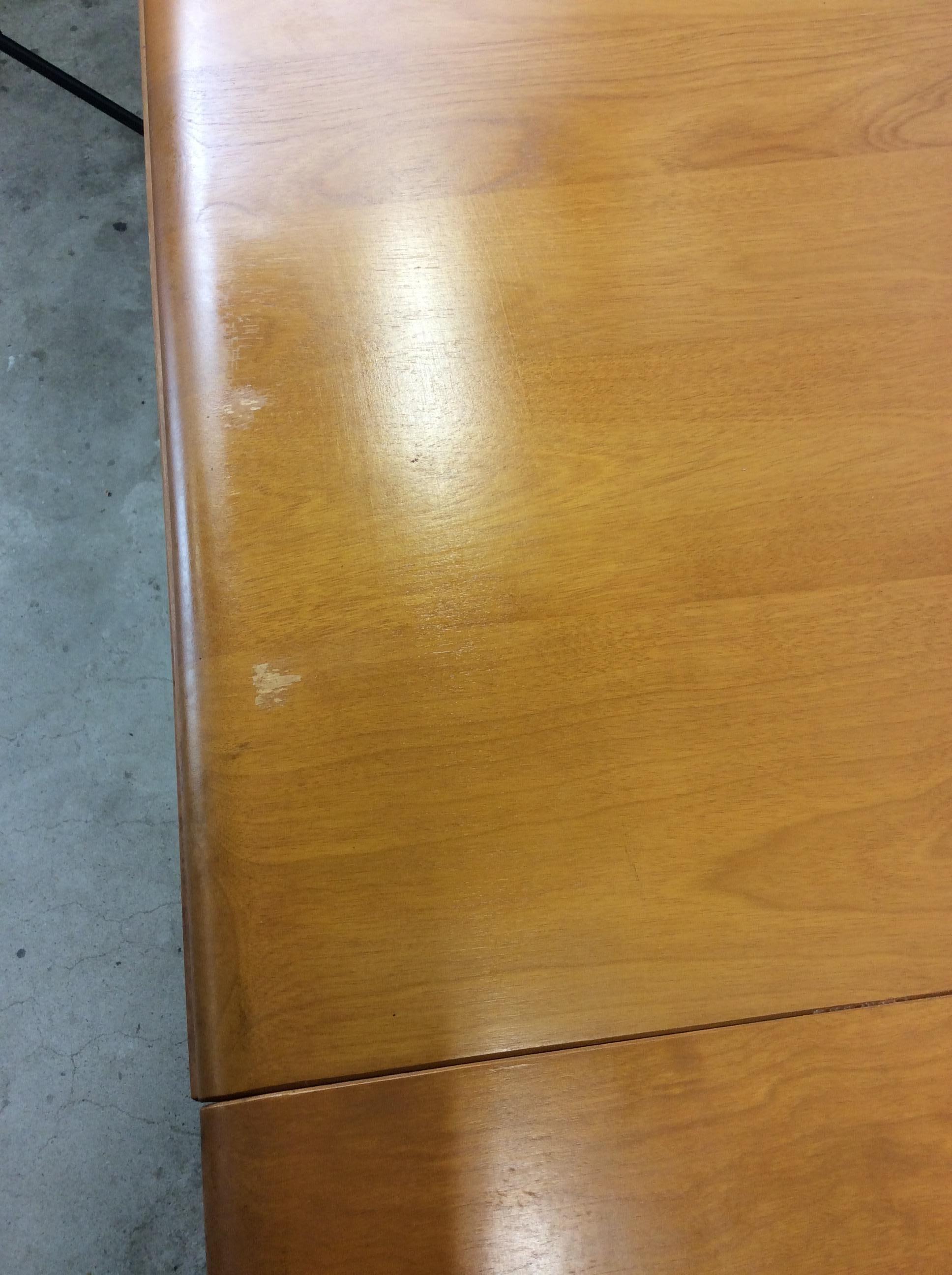 Mid Century Modern Dining Table with Leaf by Heywood Wakefield For Sale 1