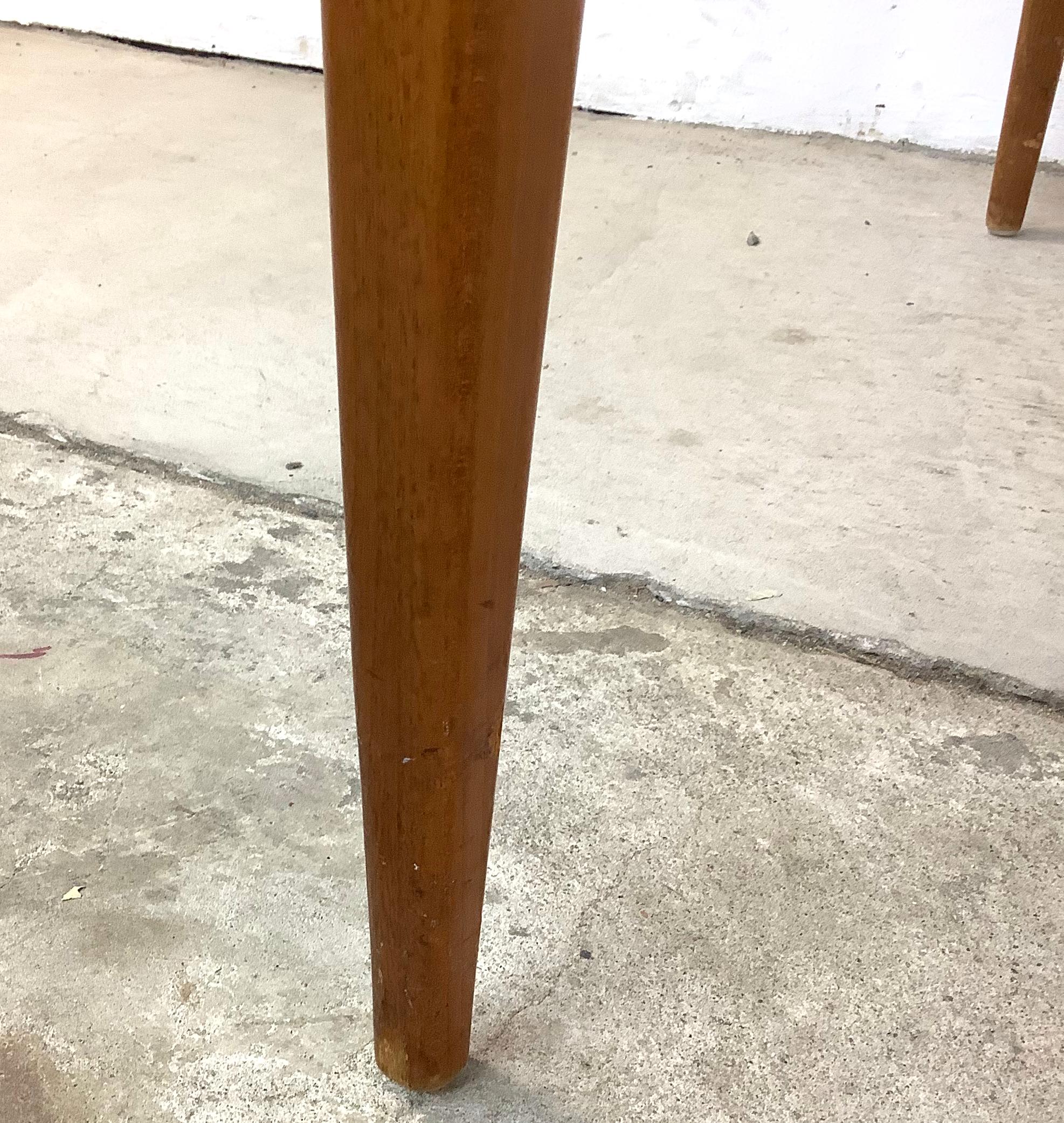Mid-Century Modern Dining Table With Leaf For Sale 6