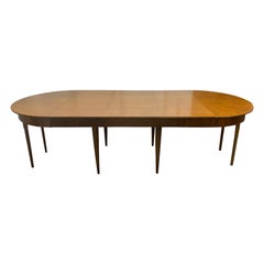 Mid-Century Modern Dining Table with Three Extension Leaves