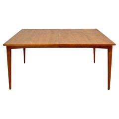 Mid Century Modern Dining table with Two Extensions