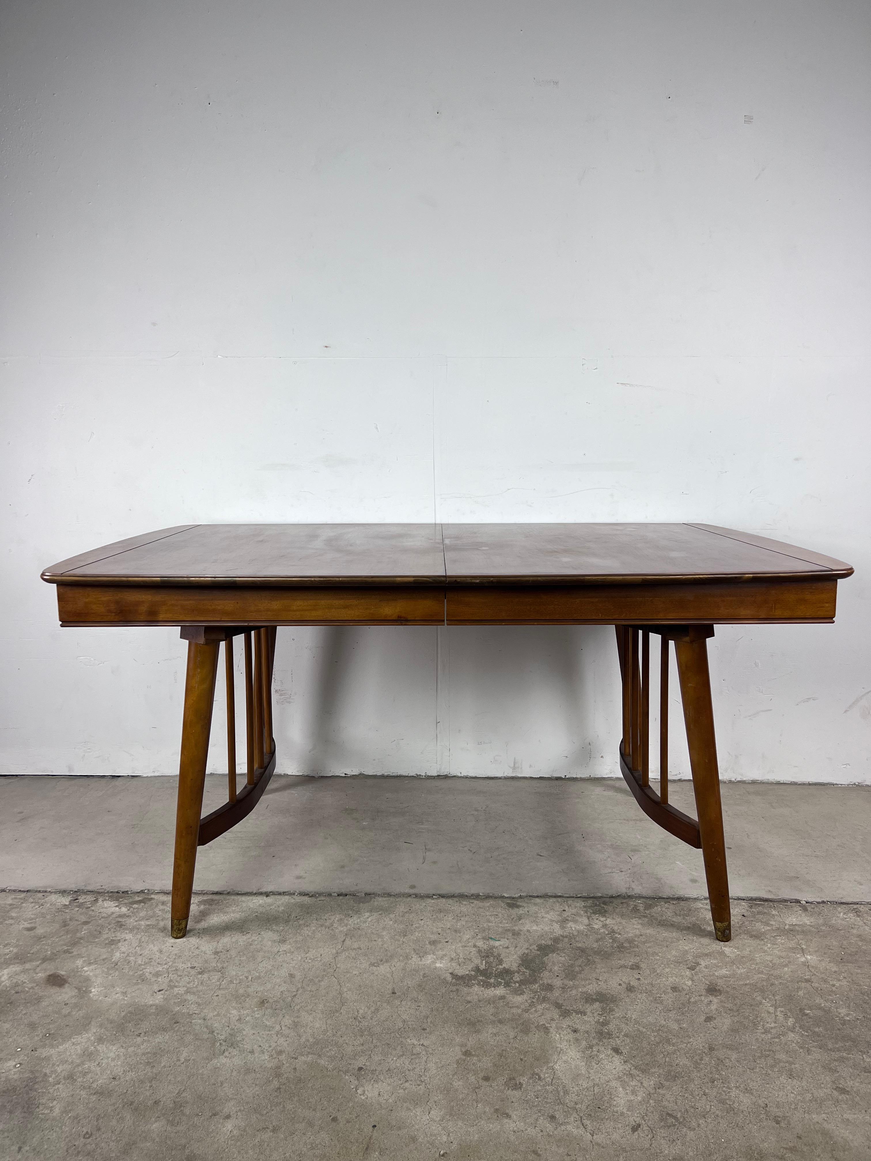 Mid Century Modern Dining Table with Unique Base For Sale 4