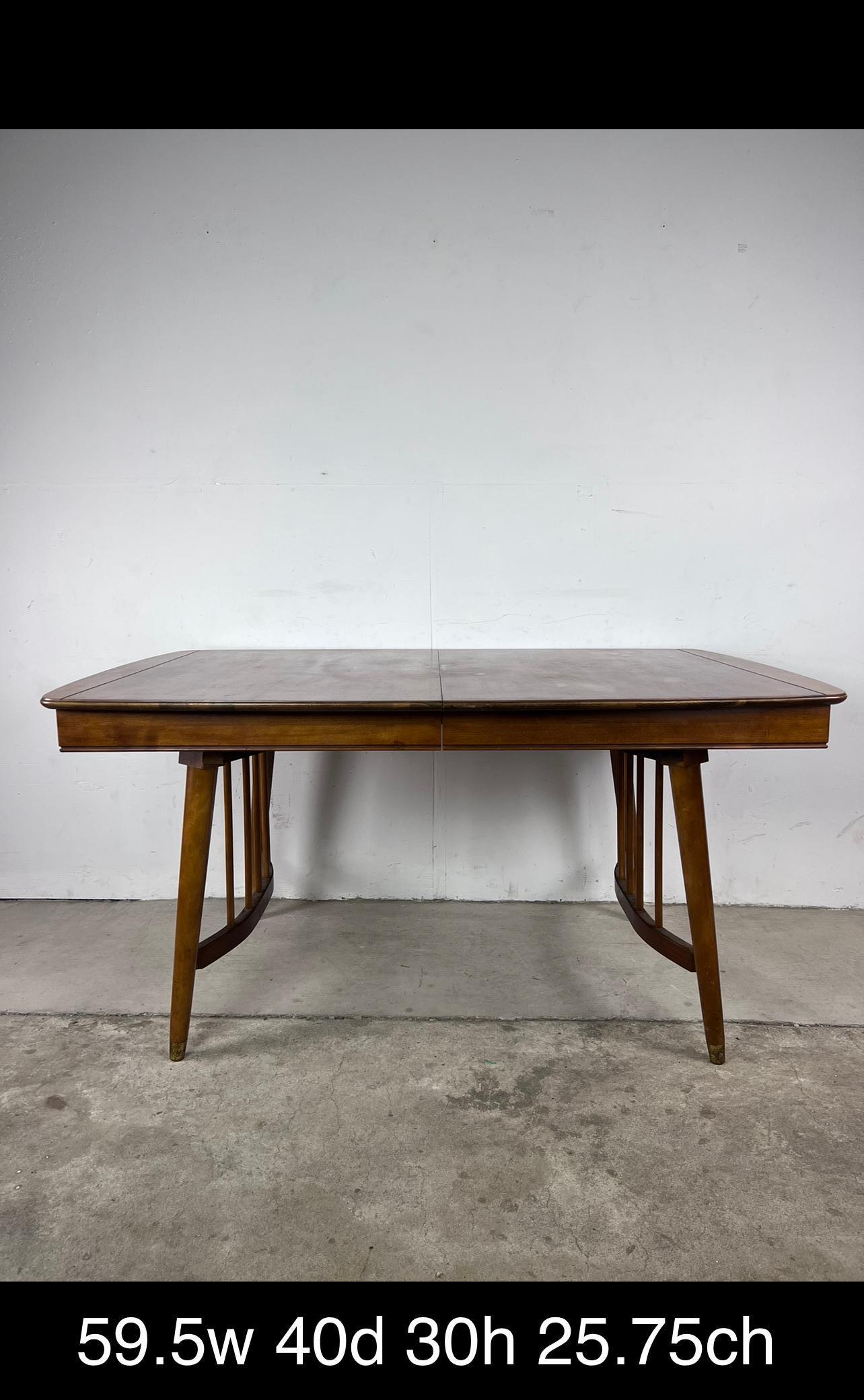 Mid Century Modern Dining Table with Unique Base For Sale 5