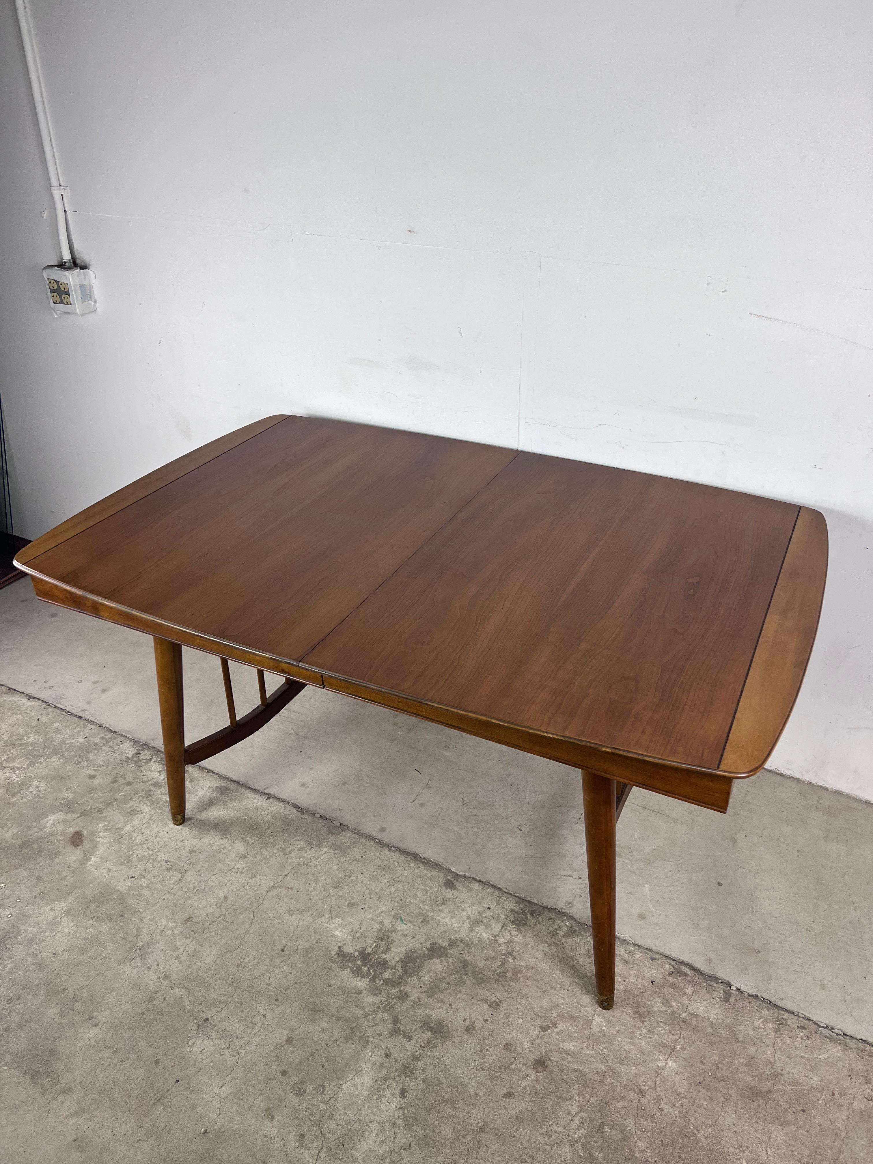 American Mid Century Modern Dining Table with Unique Base For Sale