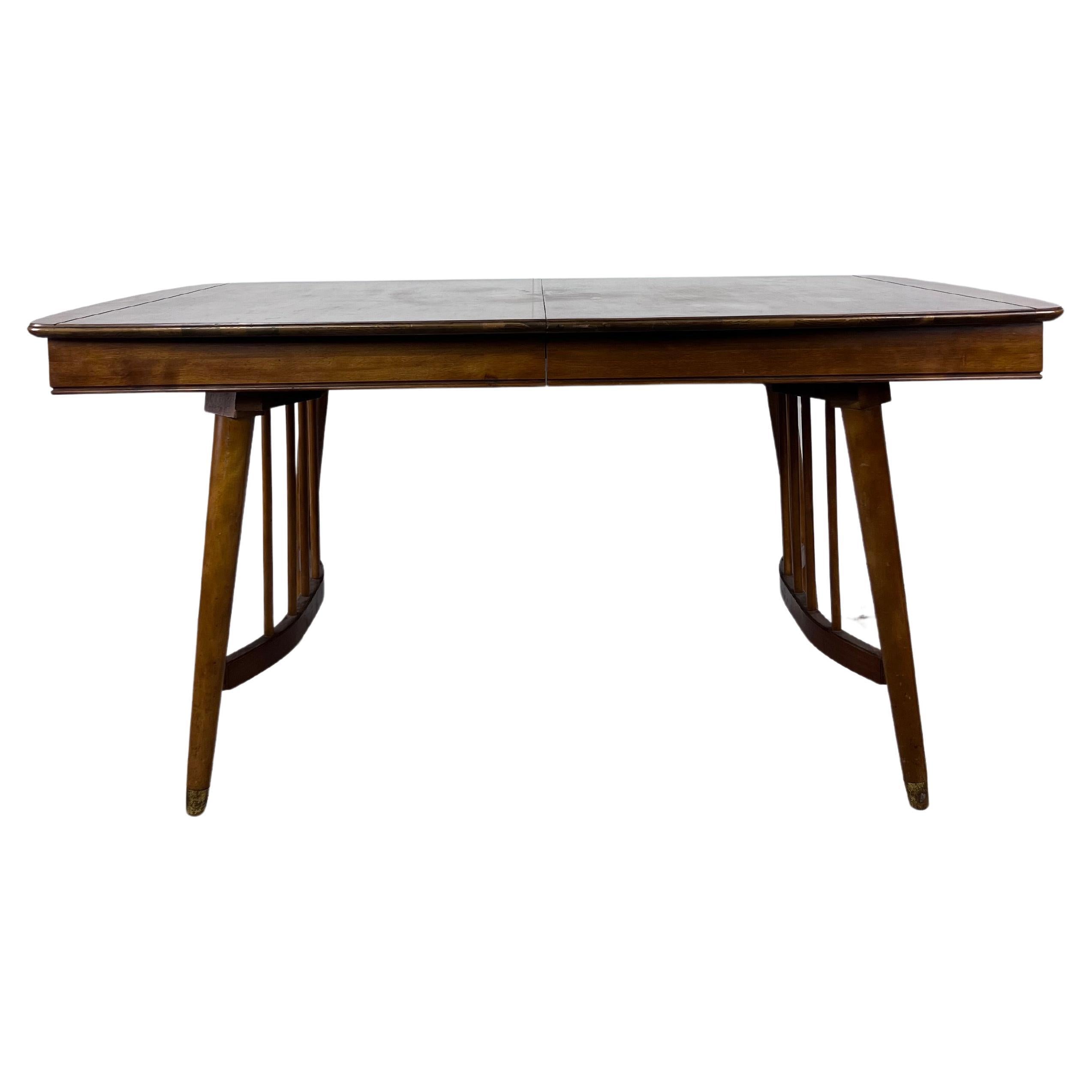 Mid Century Modern Dining Table with Unique Base For Sale