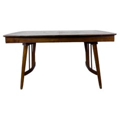 Table de salle à manger mi-siècle moderne avec base unique