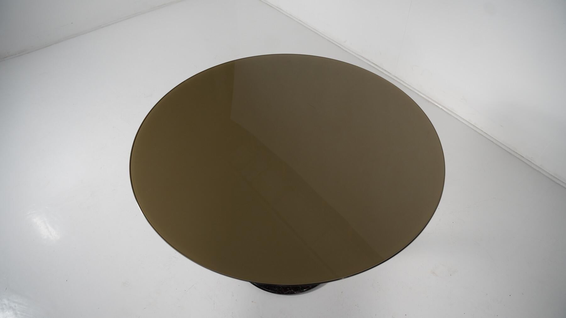 Mid-Century Modern Dining Table, Wood and Marble, 1960s 6