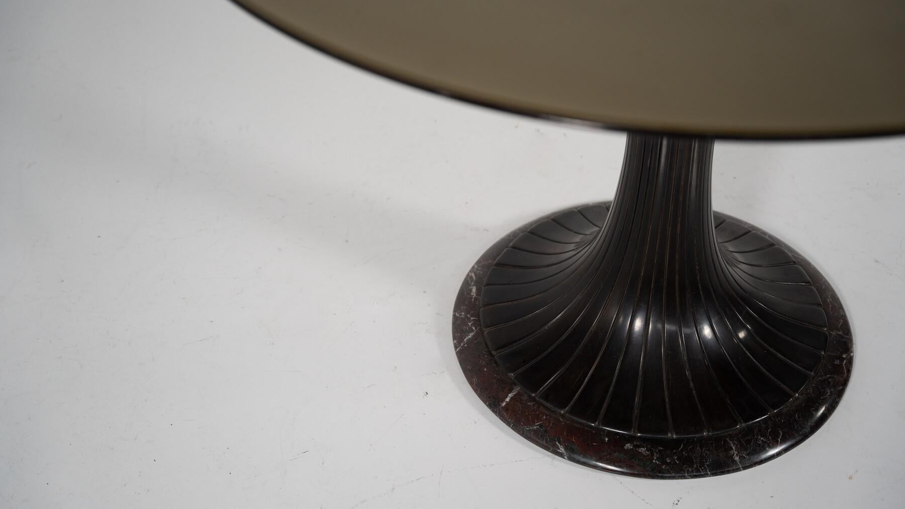 Mid-Century Modern Dining Table, Wood and Marble, 1960s 2