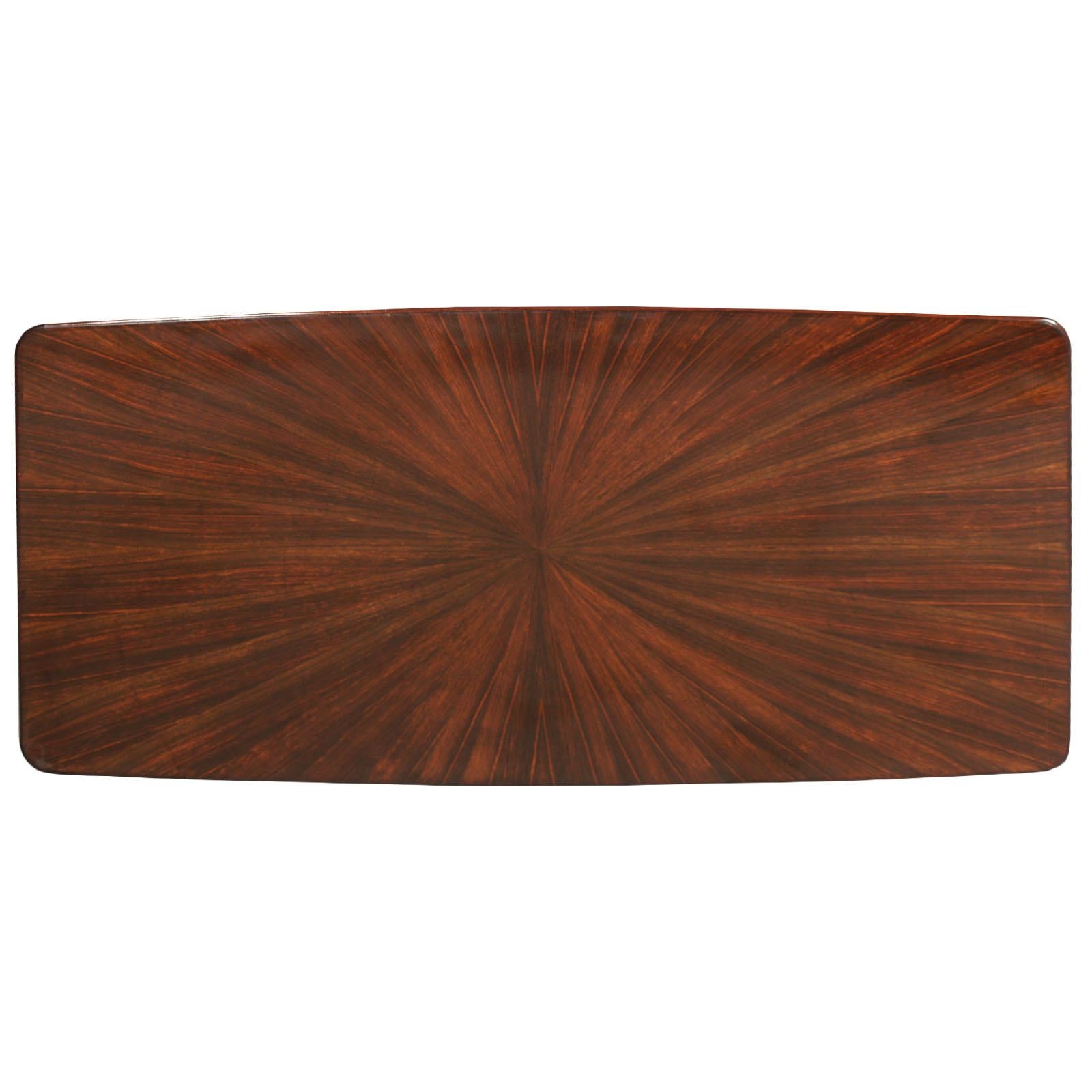 Mid-Century Modern Table et chaises de Paolo Buffa de Cantù en acajou, Modernité du milieu du siècle dernier en vente