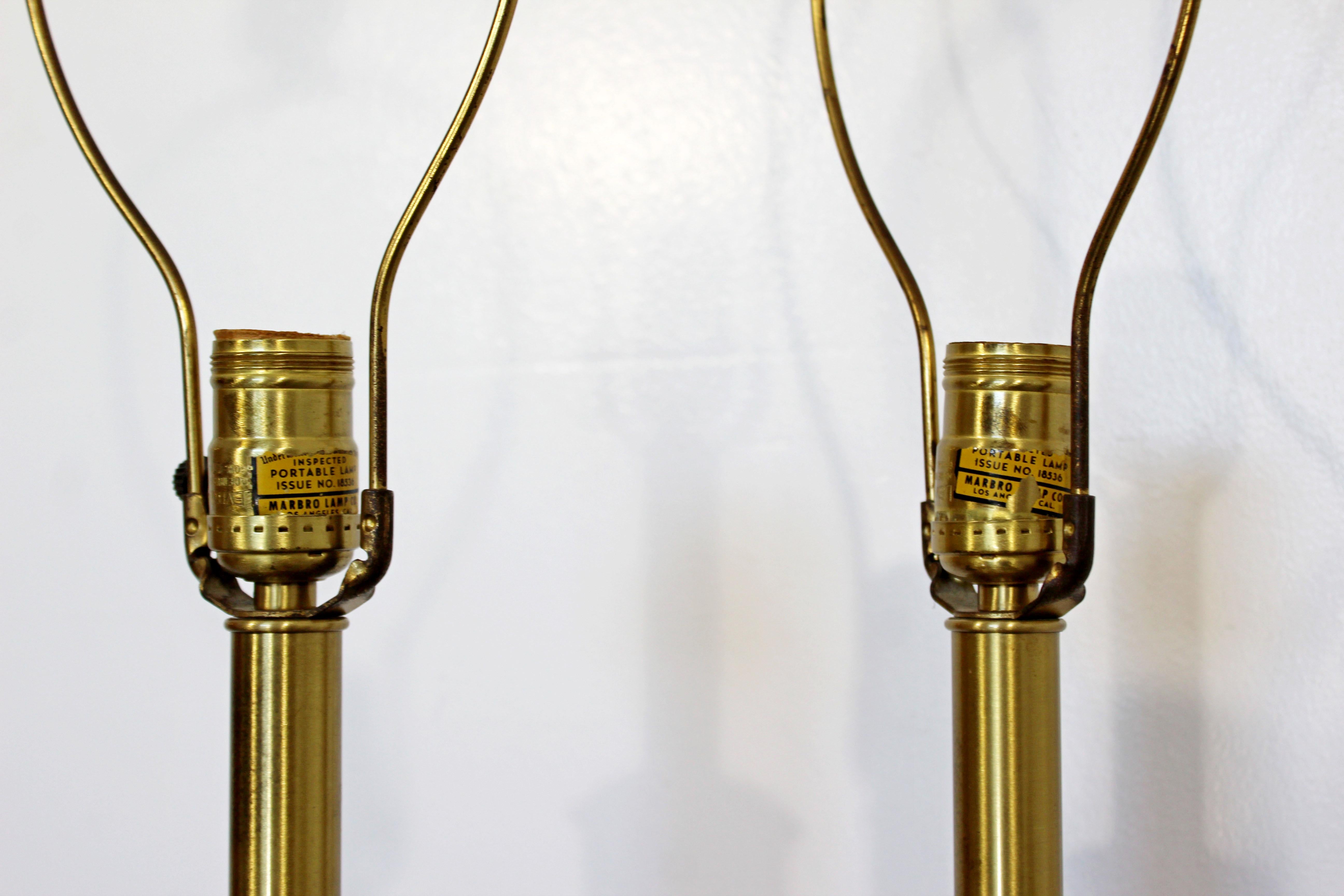 Mid-Century Modern Dino Martens Murano Marbro Pair Pink Glass Table Lamps, 1970s 3