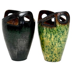 Jarrones Dinosaurio modernos de mediados de siglo de Accolay Pottery, Francia, 1960