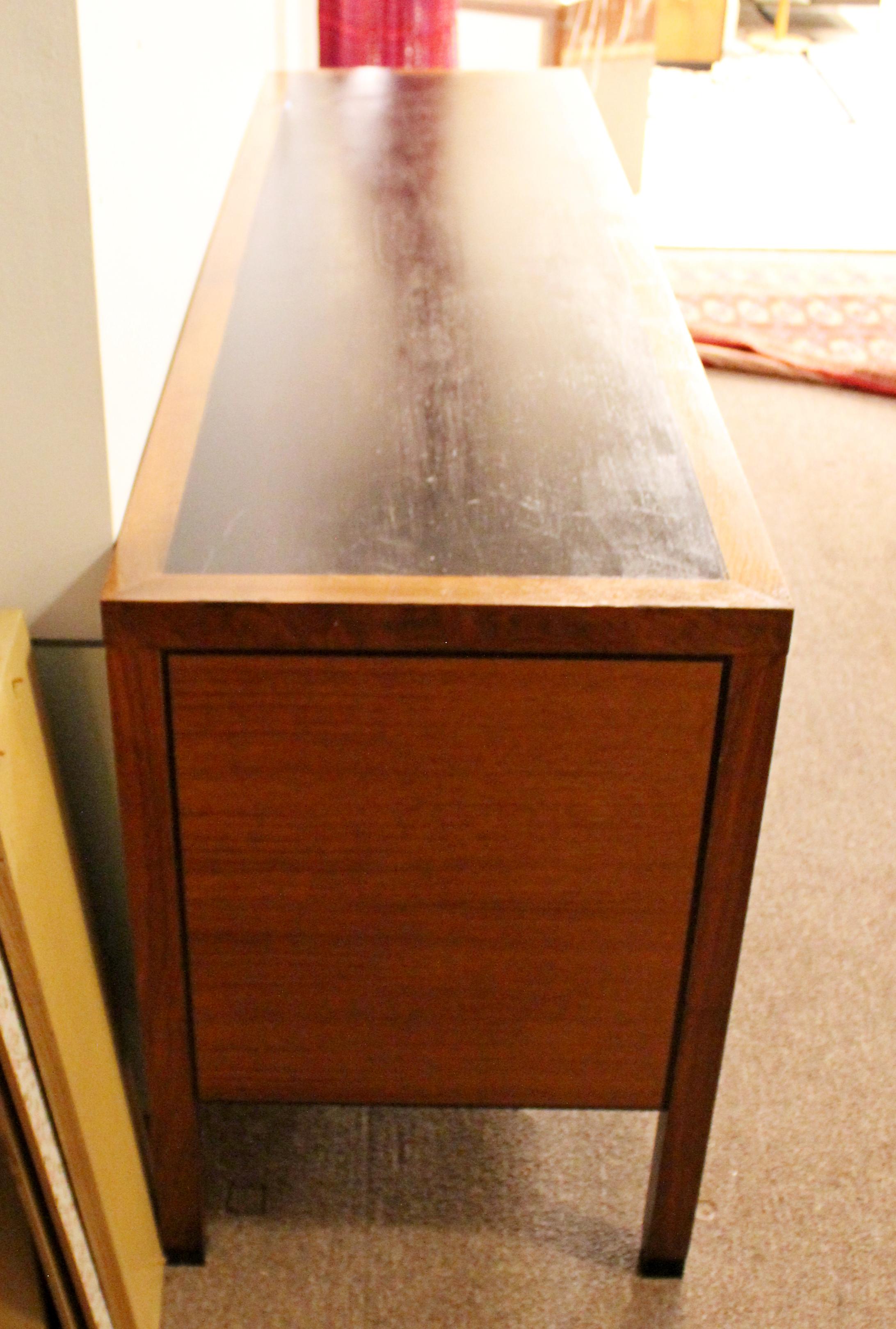 Mid-Century Modern Directional Leather Topped Executive Desk & Credenza, 1960s 8