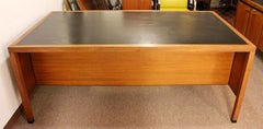 Mid-Century Modern Directional Leather Topped Executive Desk & Credenza, 1960s