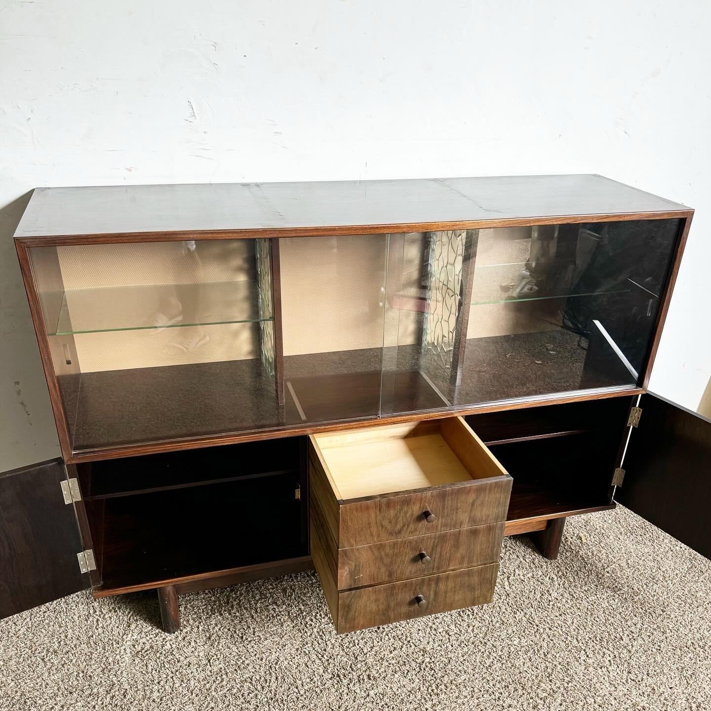American Mid Century Modern Display Cabinet For Sale
