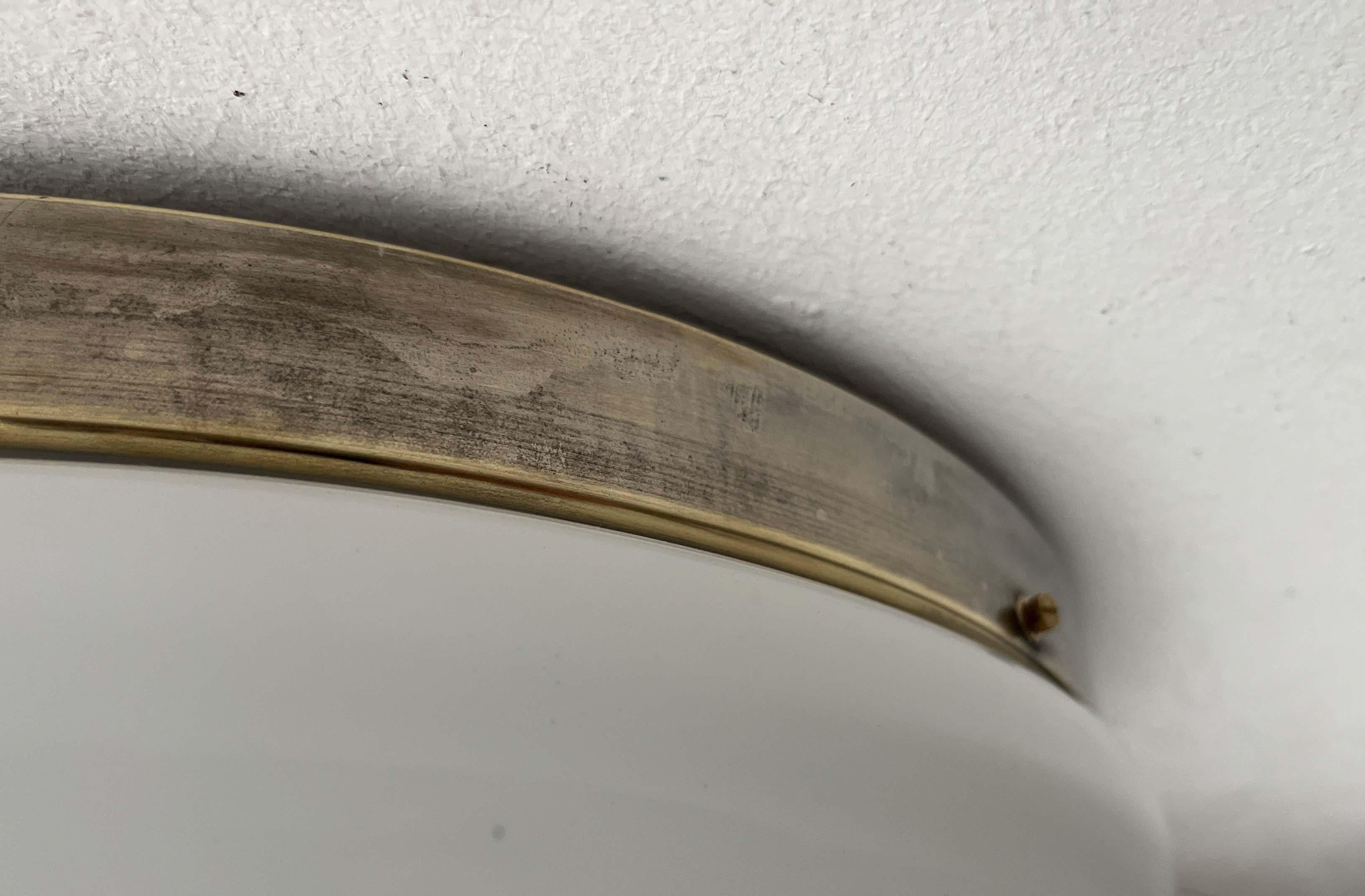 Mid-Century Modern Dome Flush Mount from Finland in the Style of Paavo Tynell in vendita 3