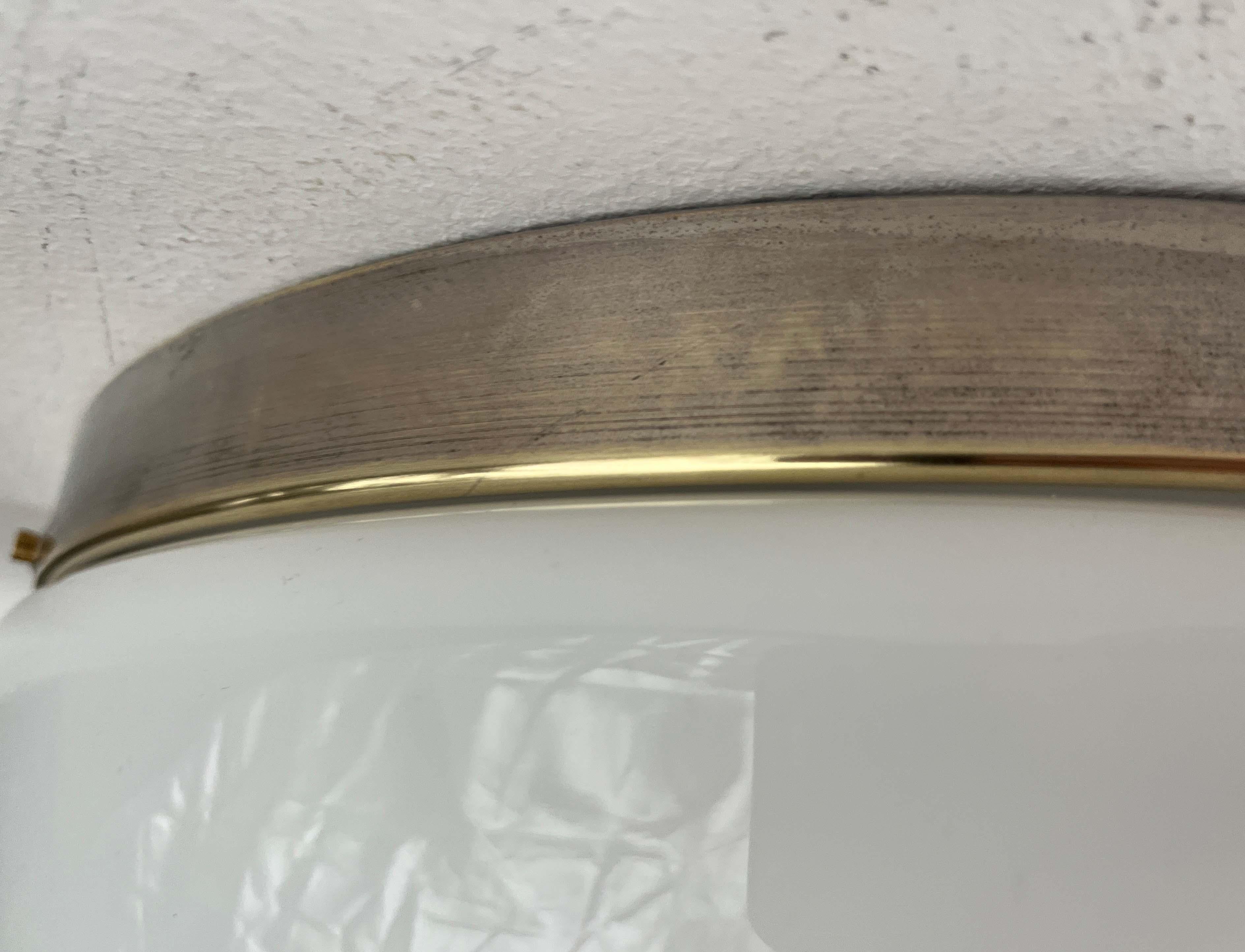 Mid-Century Modern Dome Flush Mount from Finland in the Style of Paavo Tynell in vendita 5