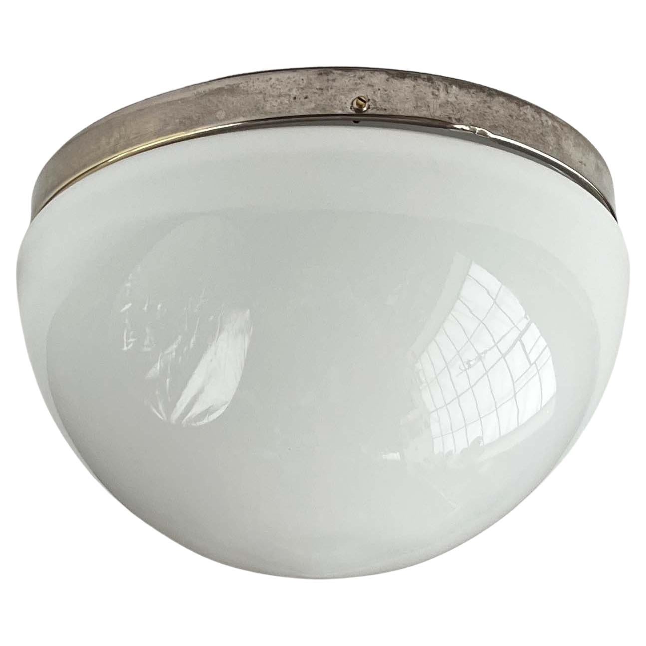 Mid-Century Modern Dome Flush Mount from Finland in the Style of Paavo Tynell in vendita