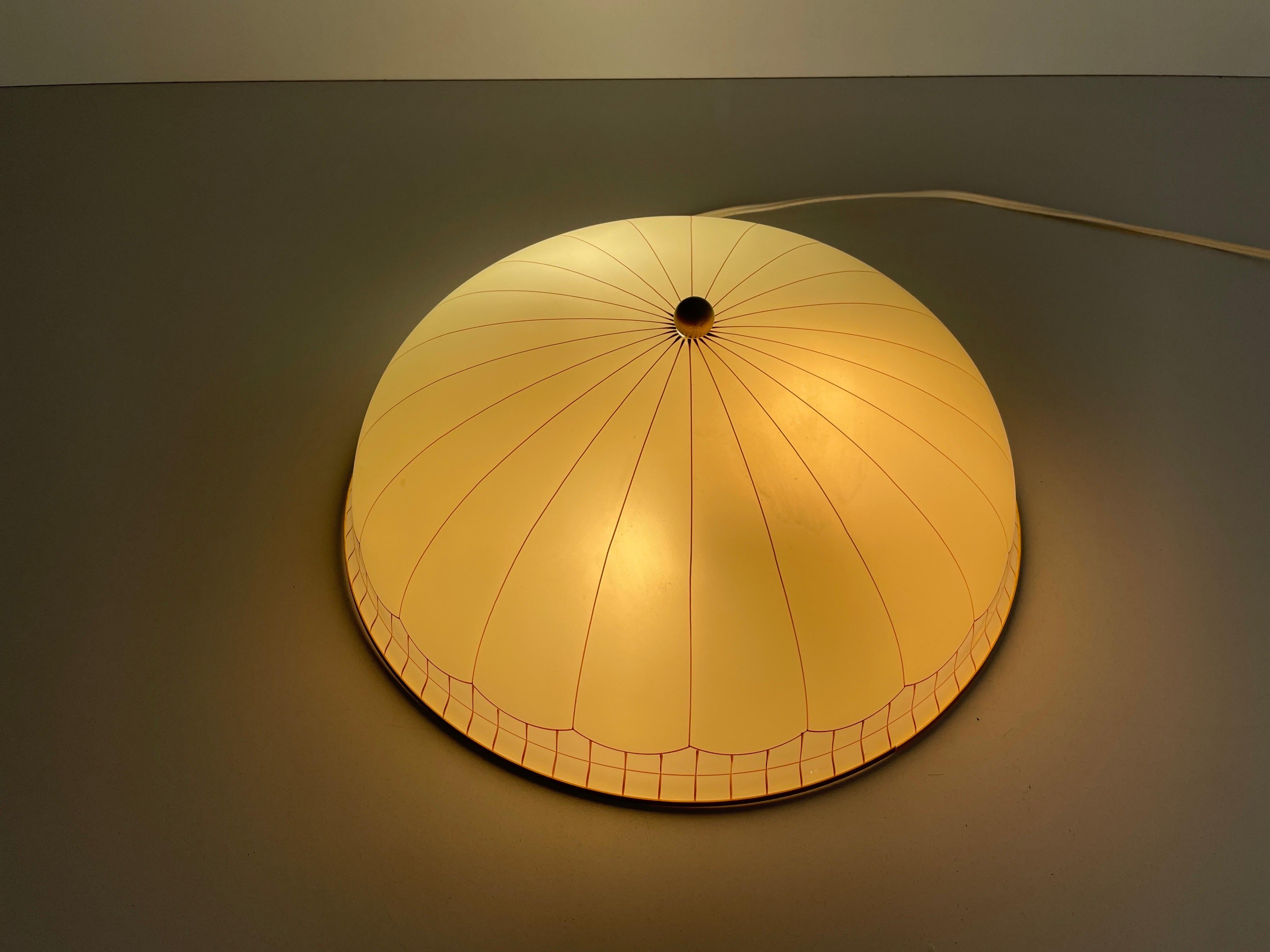 Mid-century Modern Dome-shaped Glass Flush Mount Light by Doria, 1960s, Germany For Sale 7