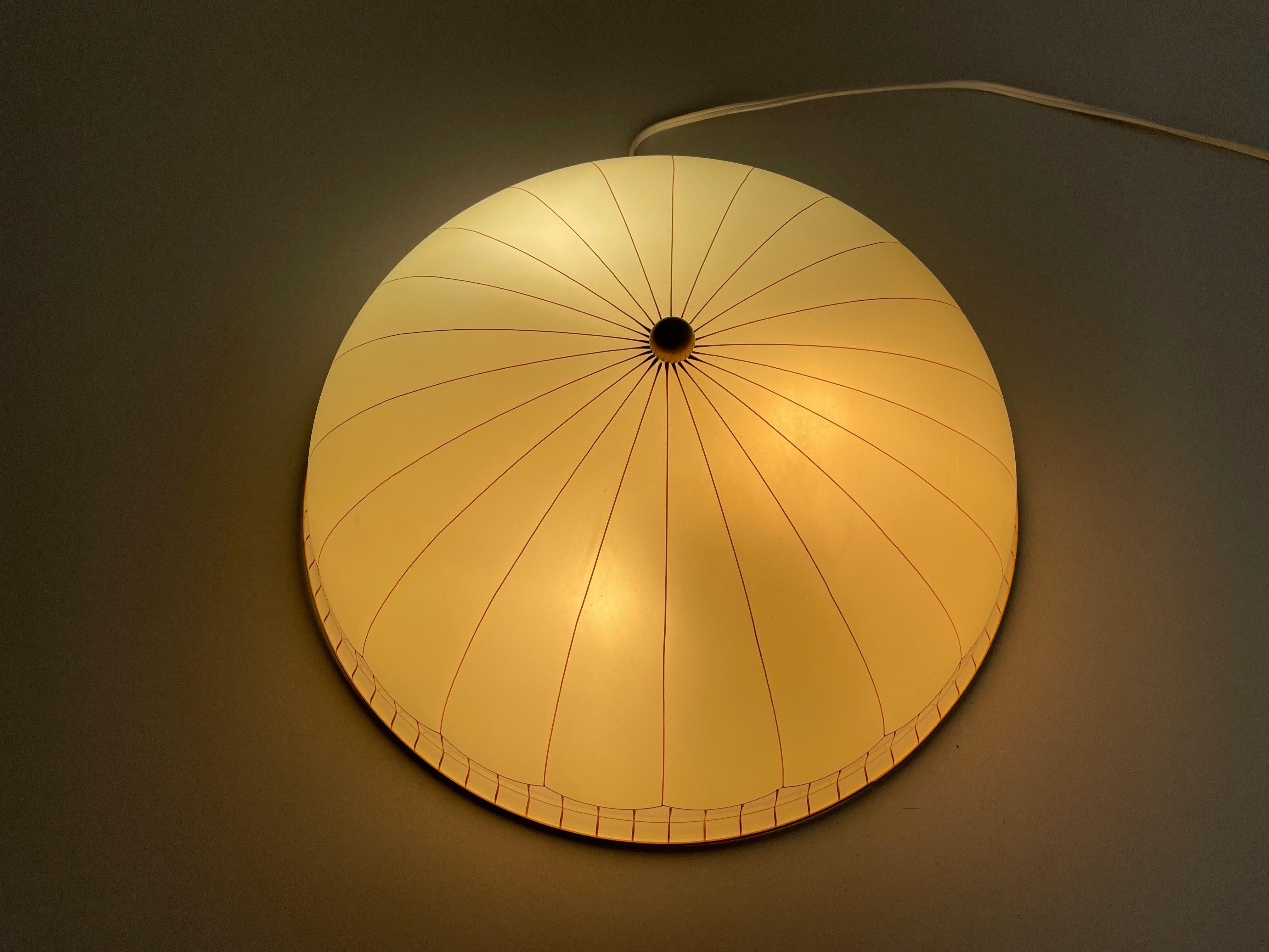 Mid-century Modern Dome-shaped Glass Flush Mount Light by Doria, 1960s, Germany For Sale 9