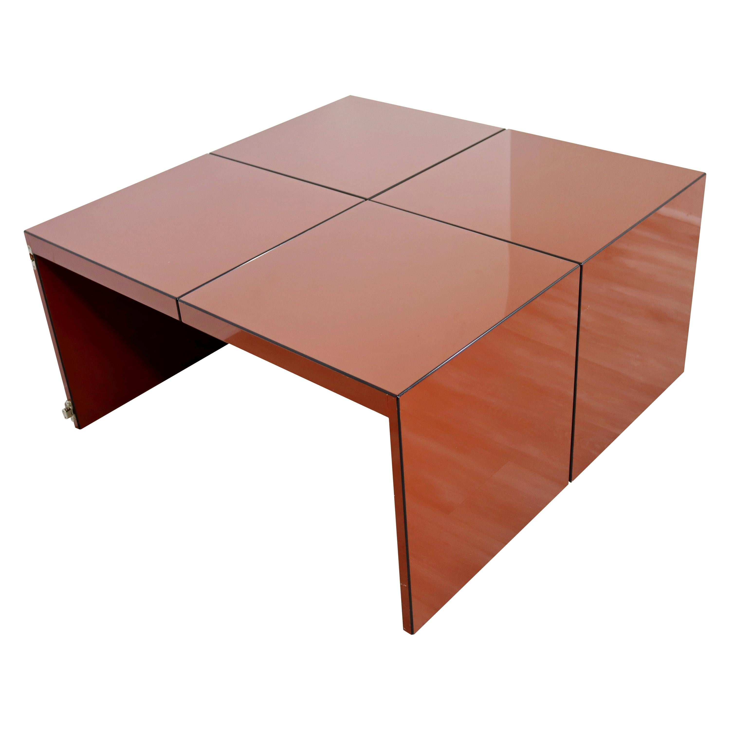 Mid Century Modern Domino Acrylic Modular Table Wichers & Blomberg Rosenthal 70s