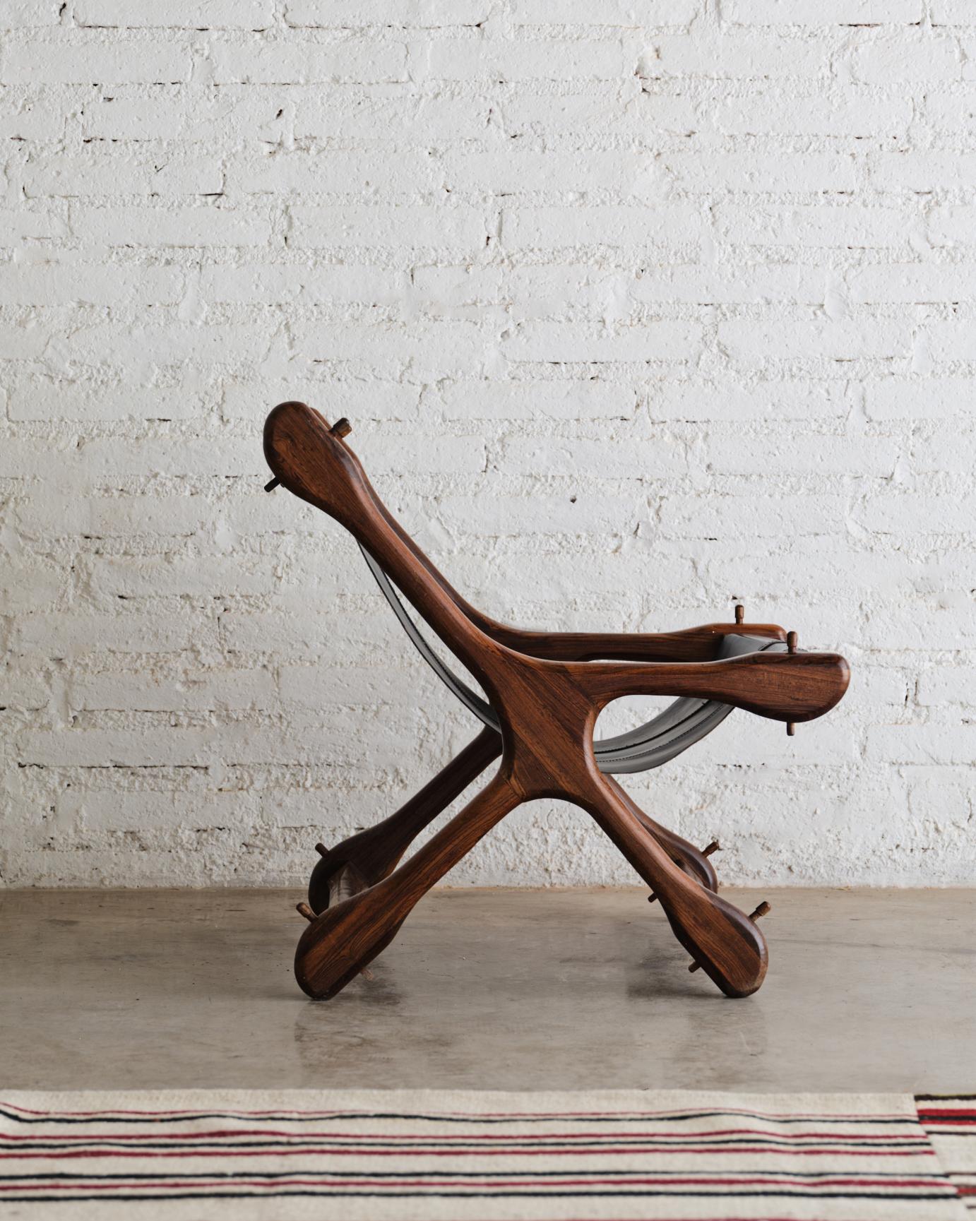 Mexican Mid-Century Modern Don S. Shoemaker's Sling Chair For Sale