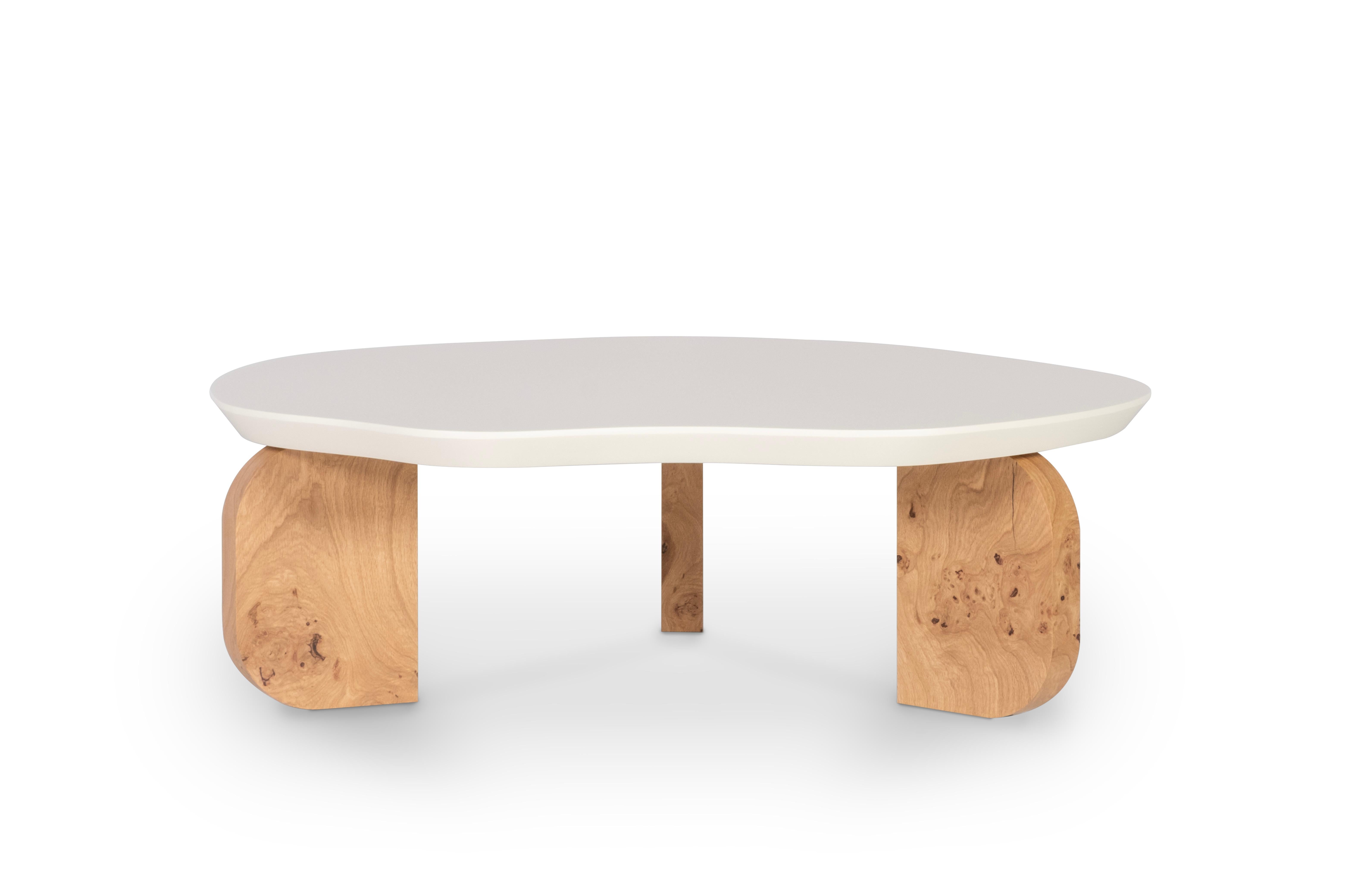 Table basse Dornes Mid-Century Modern, collection contemporaine, fabriquée à la main au Portugal - Europe par Greenapple.

La table basse Dornes a été conçue pour raconter une histoire de beauté pittoresque, incarnant les paysages captivants et le