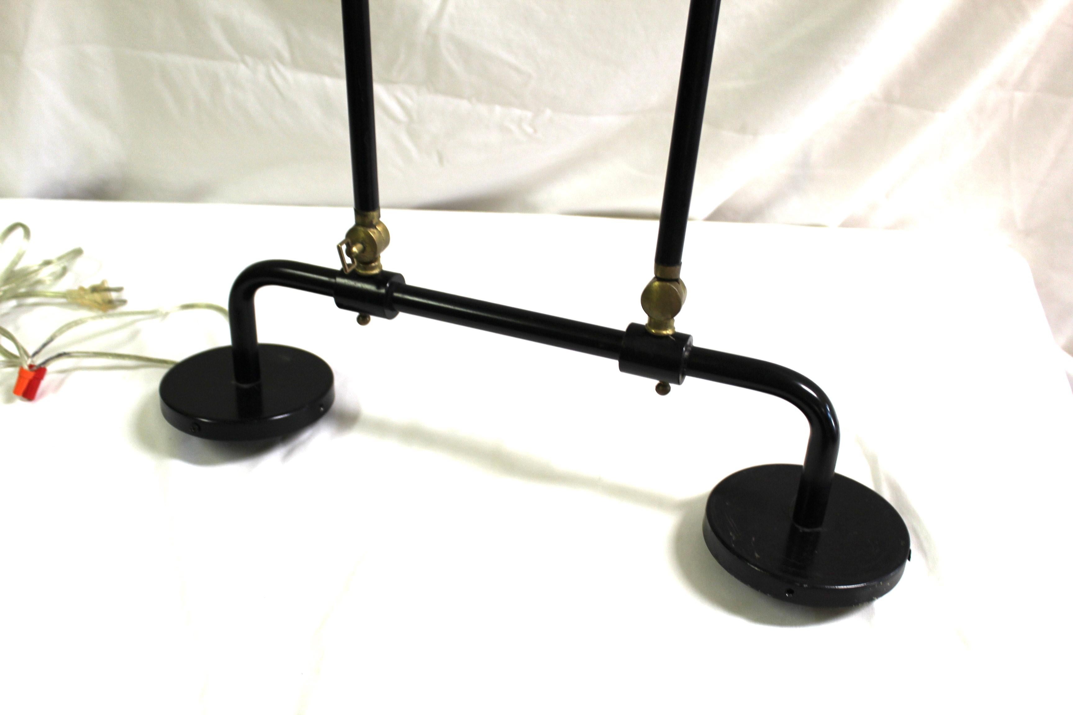 Mid-Century Modern Mid Century Modern Double adjustable Sconce For Sale