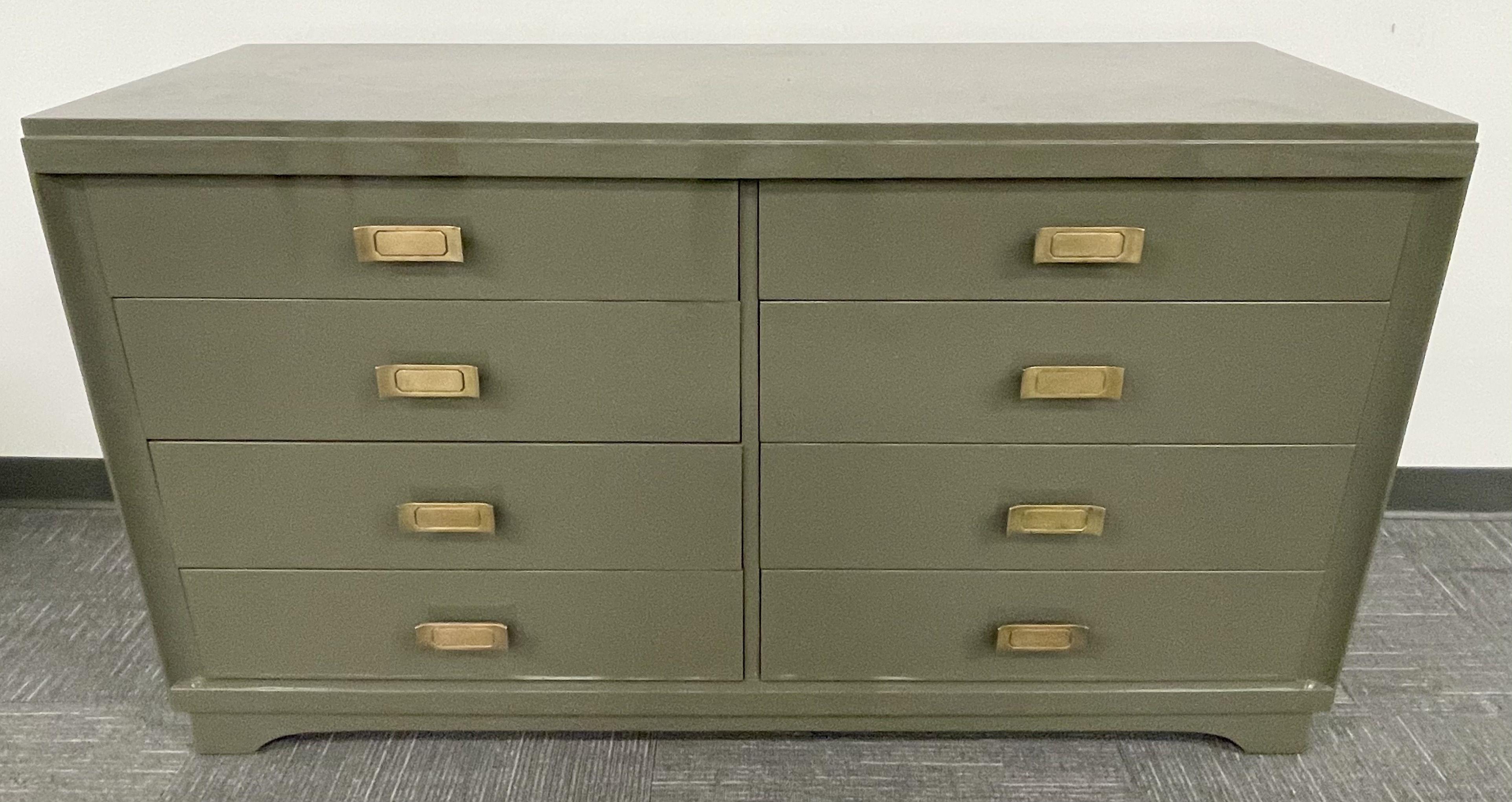 olive green chest of drawers