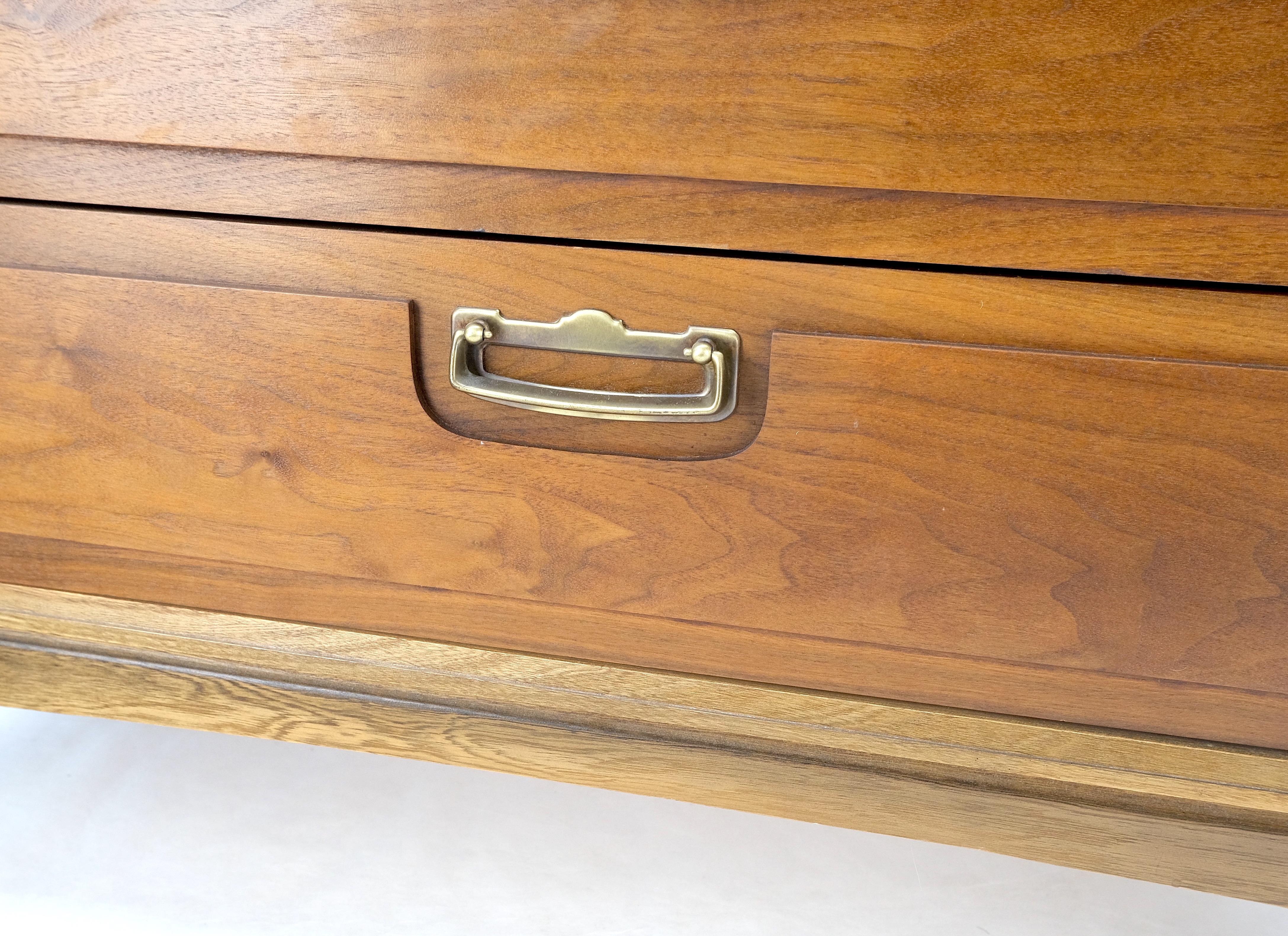 Mid-Century Modern Double Door Compartment Walnut Gentleman's Chest Dresser MINT For Sale 2