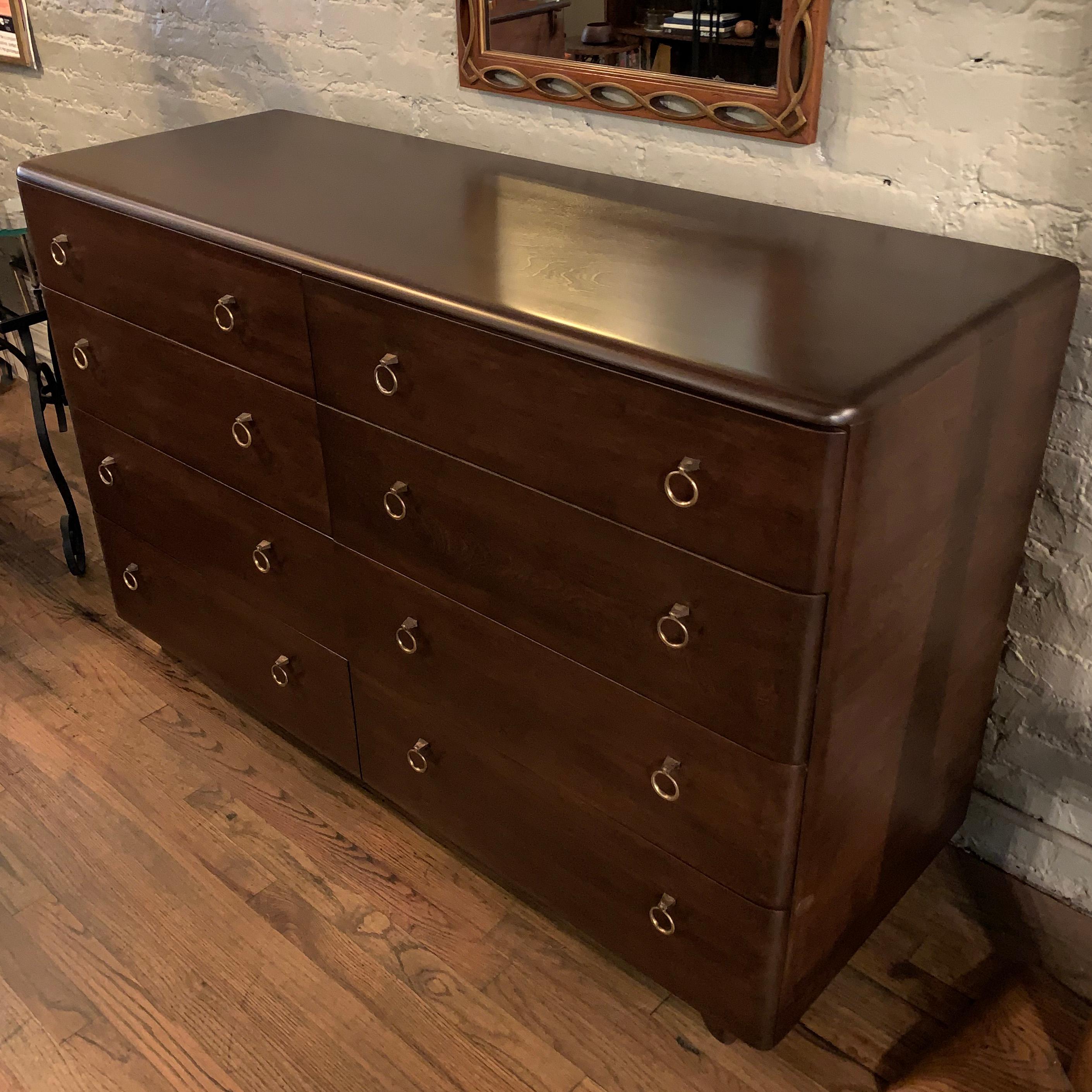 Mid-Century Modern Double Dresser by Heywood Wakefield In Good Condition In Brooklyn, NY