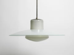 Moderne Doppelglas-Deckenleuchte aus der Mitte des Jahrhunderts von Wilhelm Braun Feldweg für Doria