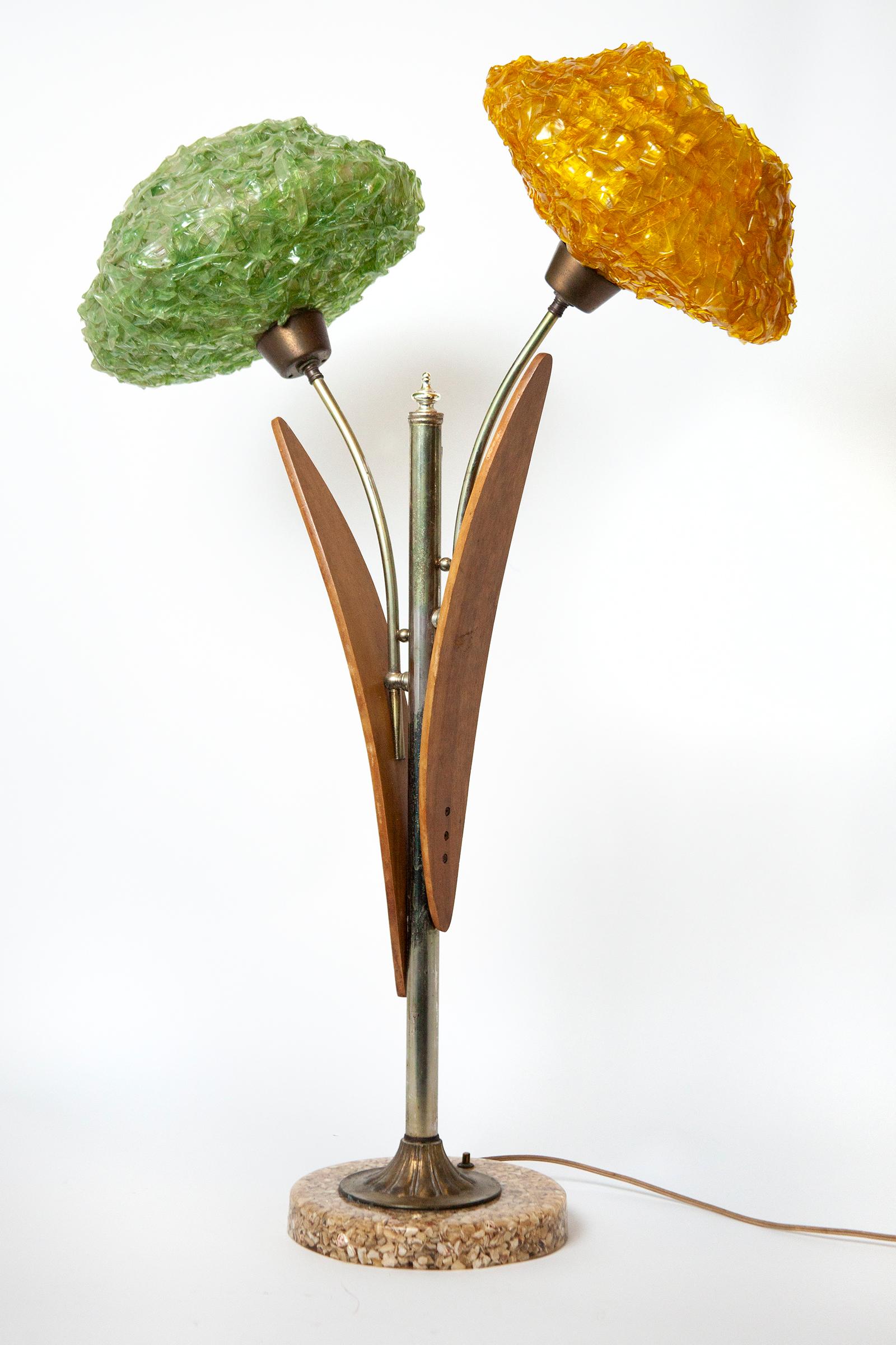 double globe lamp