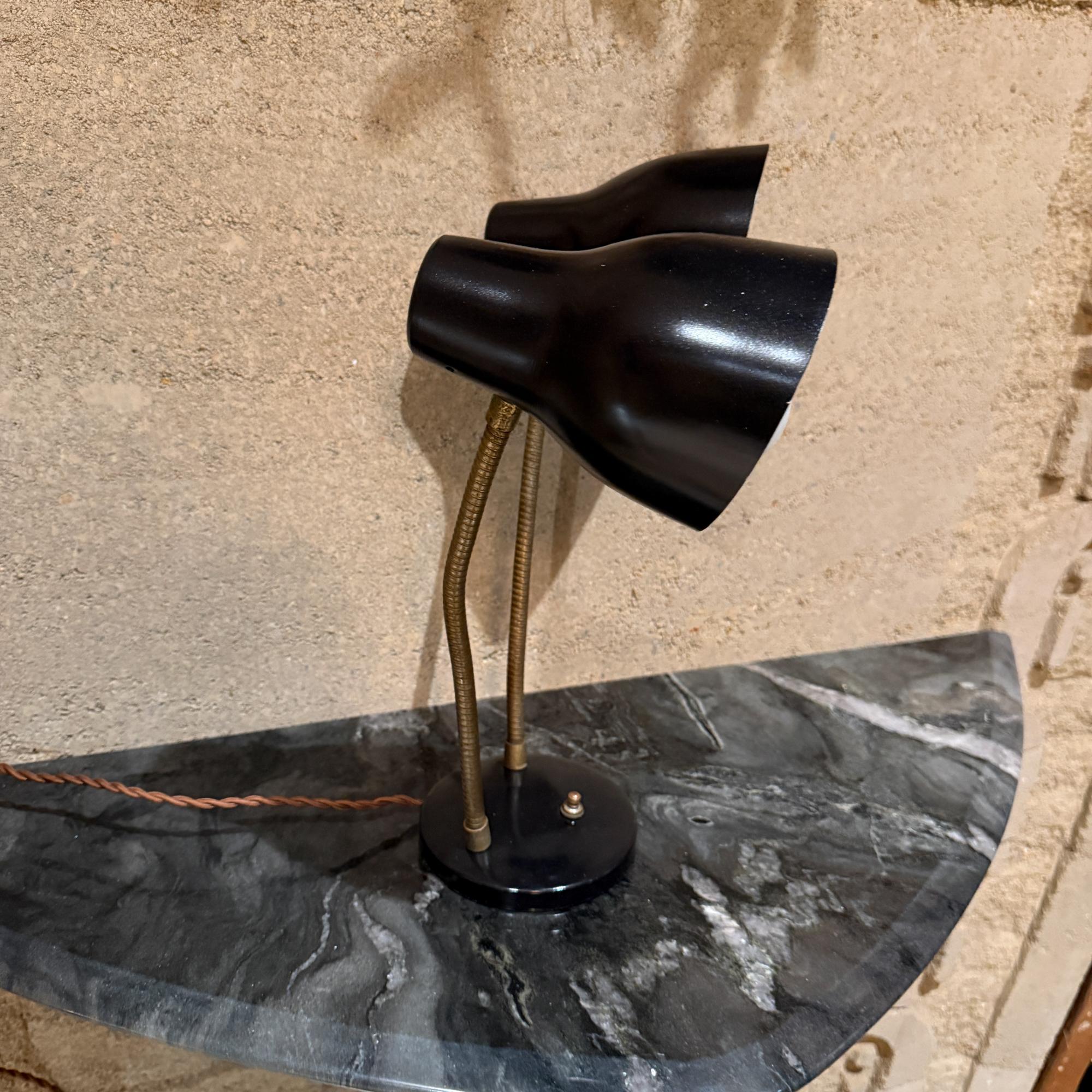 Mid-20th Century Mid-Century Modern Double-Headed Desk Lamp Lightolier Style For Sale