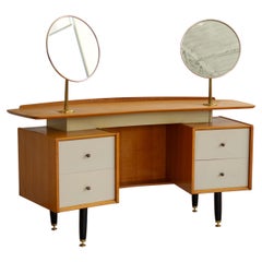 Vintage Mid-Century Modern Double Mirror Boomerang Vanity