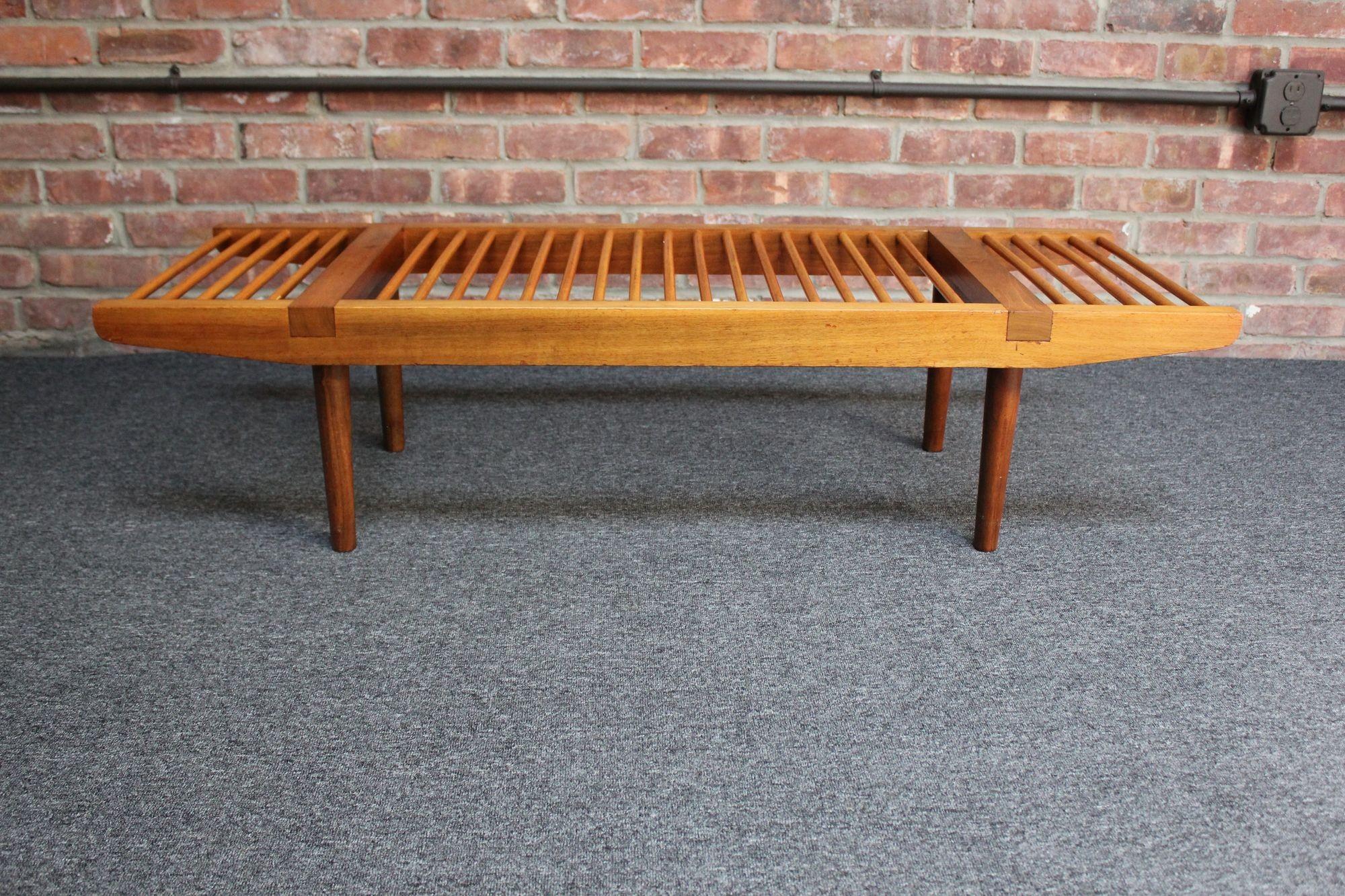 Birch Mid-Century Modern Dowel Bench by Milo Baughman for Glenn of California