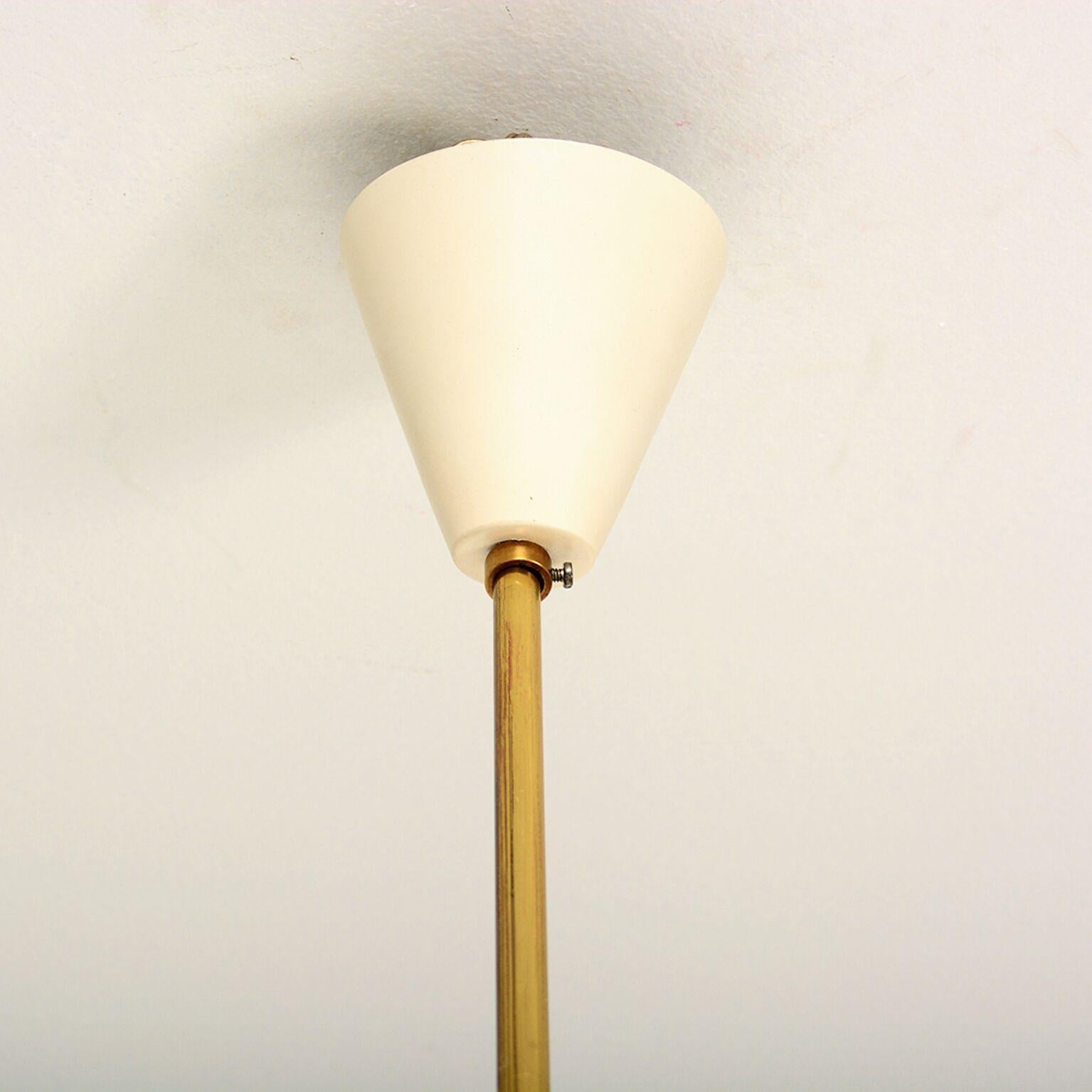  1950s Italian Sputnik Chandelier Lamp by Stilnovo For Sale 2