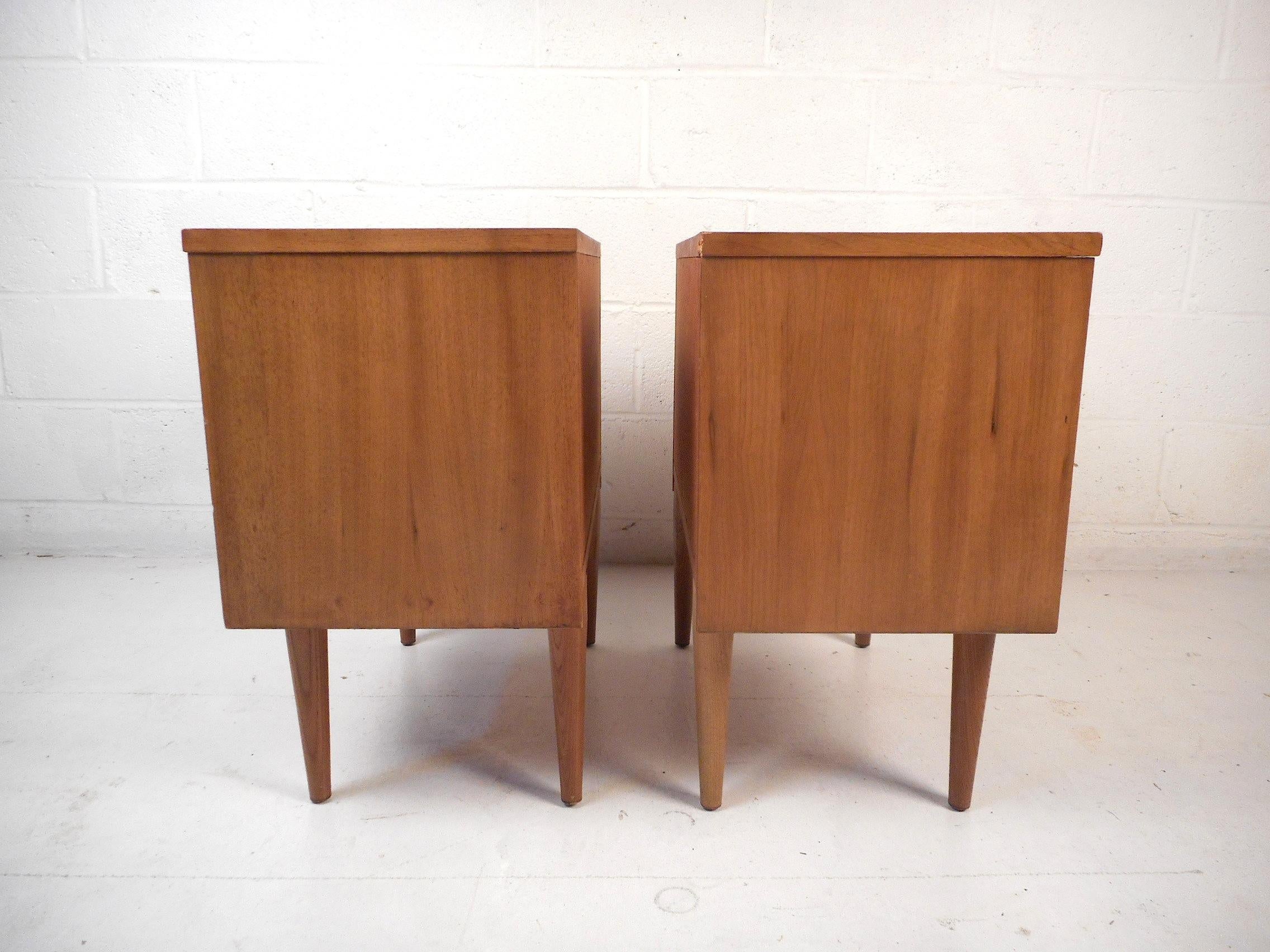 Mid-20th Century Mid-Century Modern Dresser and Nightstands by Dixie Furniture