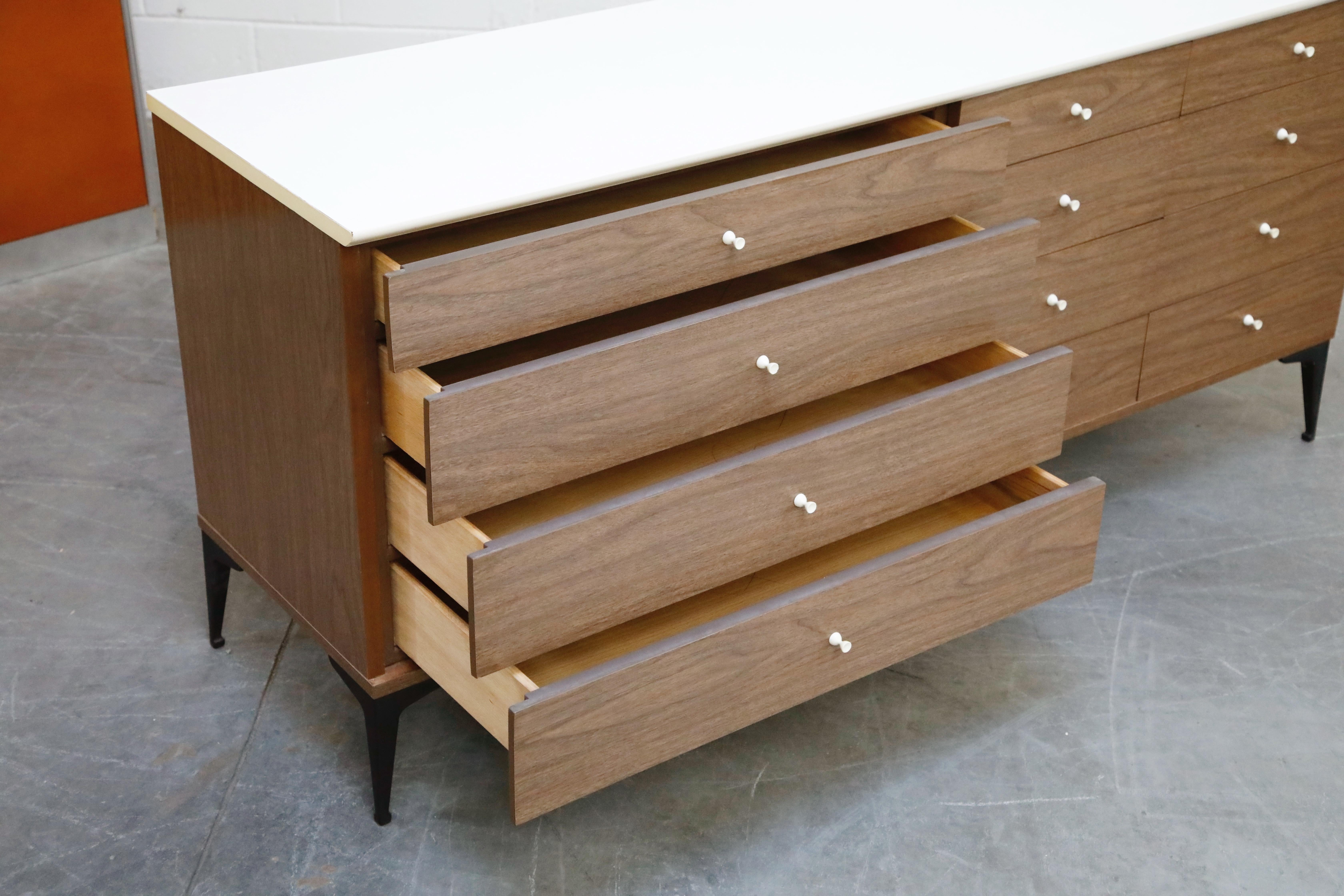 Mid-Century Modern Dresser and Nightstands in the style of Samson Berman, 1960s  5