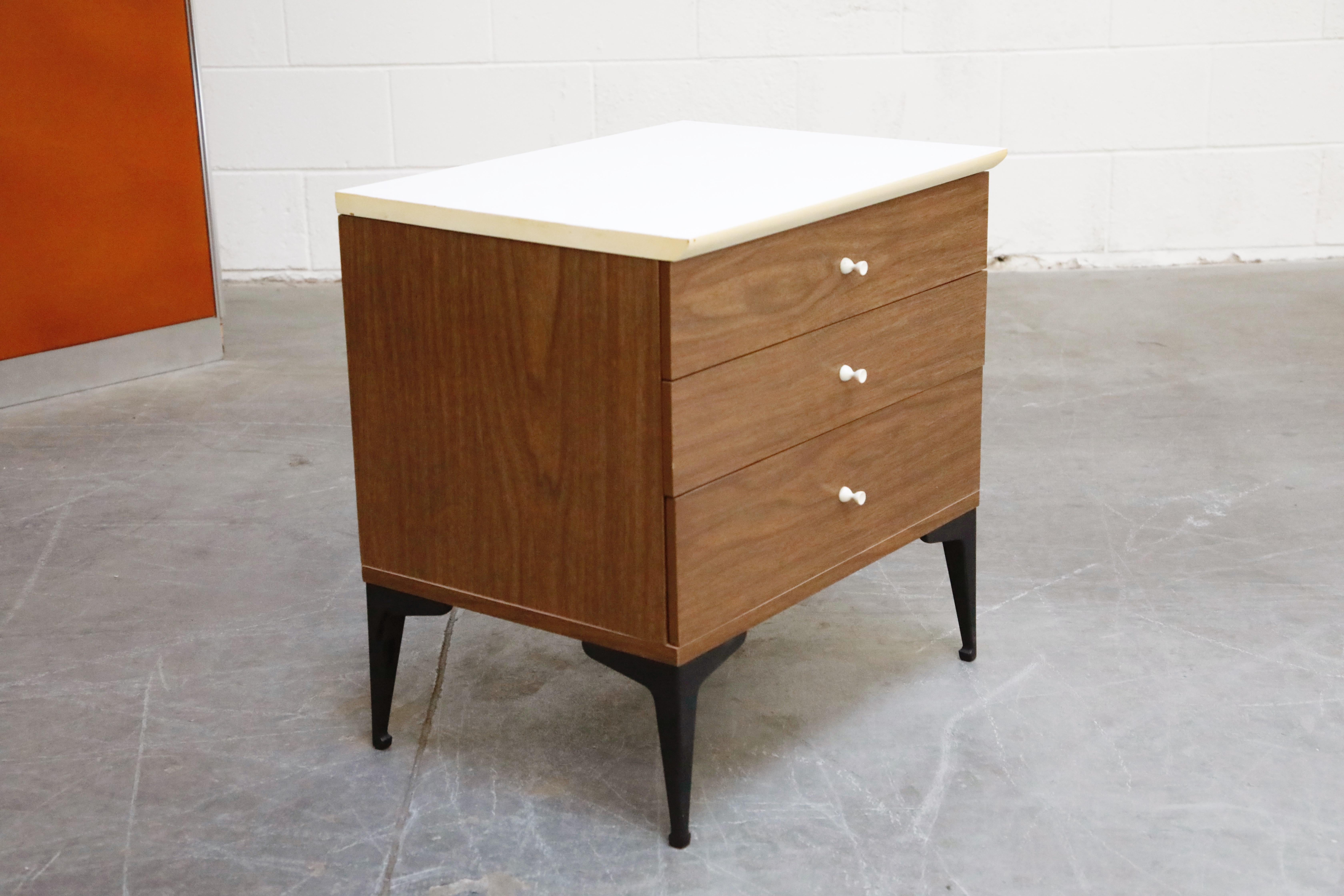 American Mid-Century Modern Dresser and Nightstands in the style of Samson Berman, 1960s 