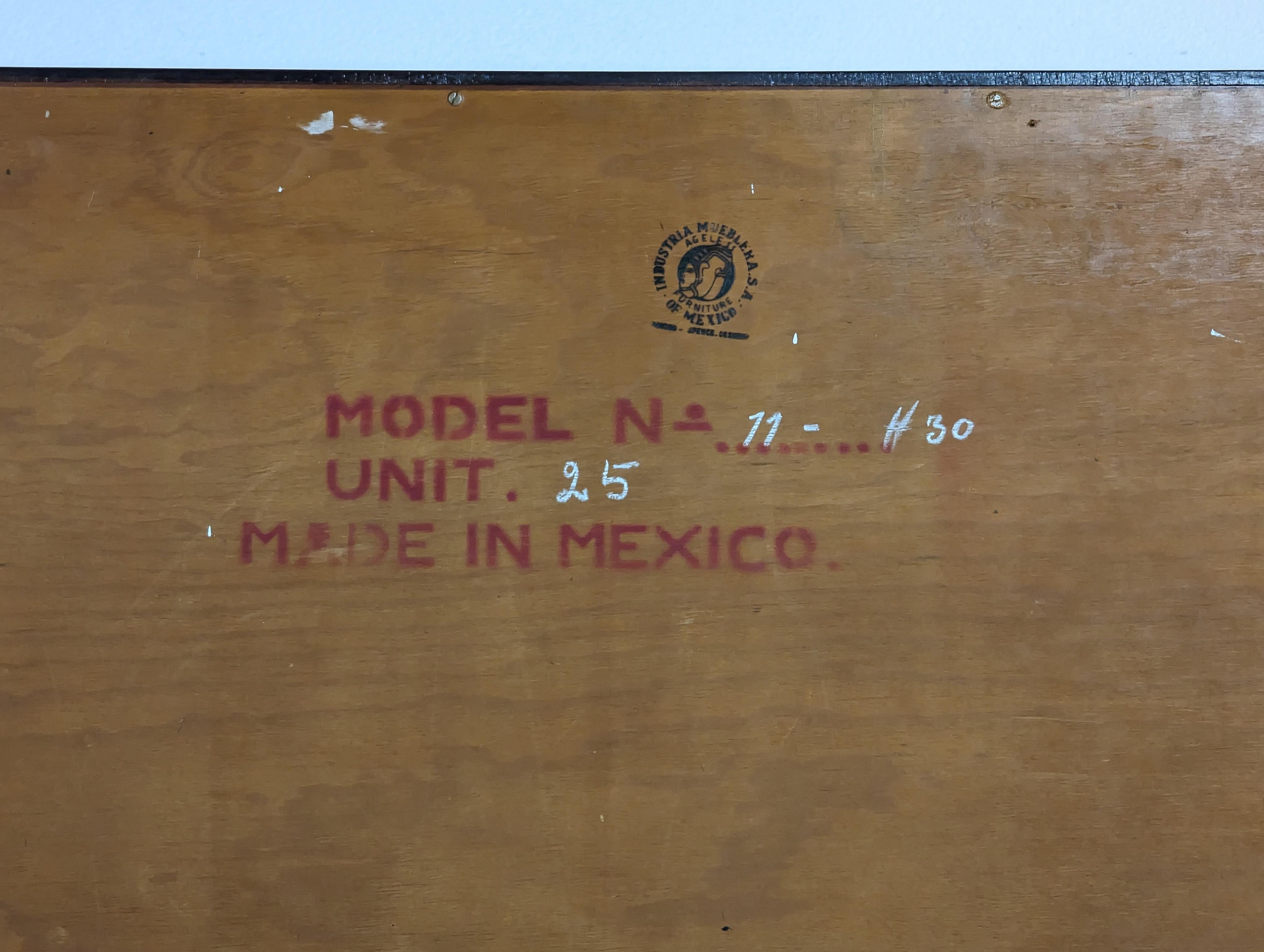 Mid Century Modern Dresser by Edmond J. Spence for Industria Mueblera, c1950s 3