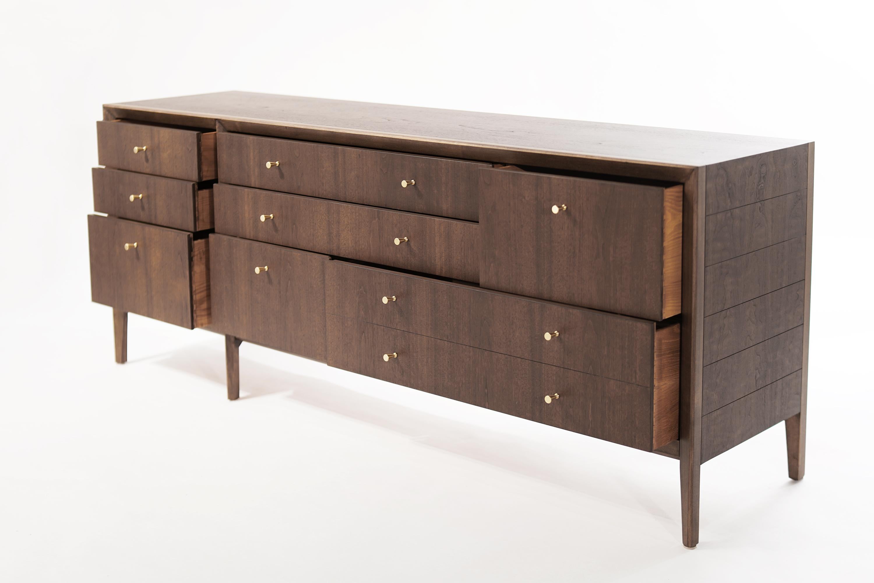 Brass Mid-Century Modern Dresser by Kipp Stewart, 1950s