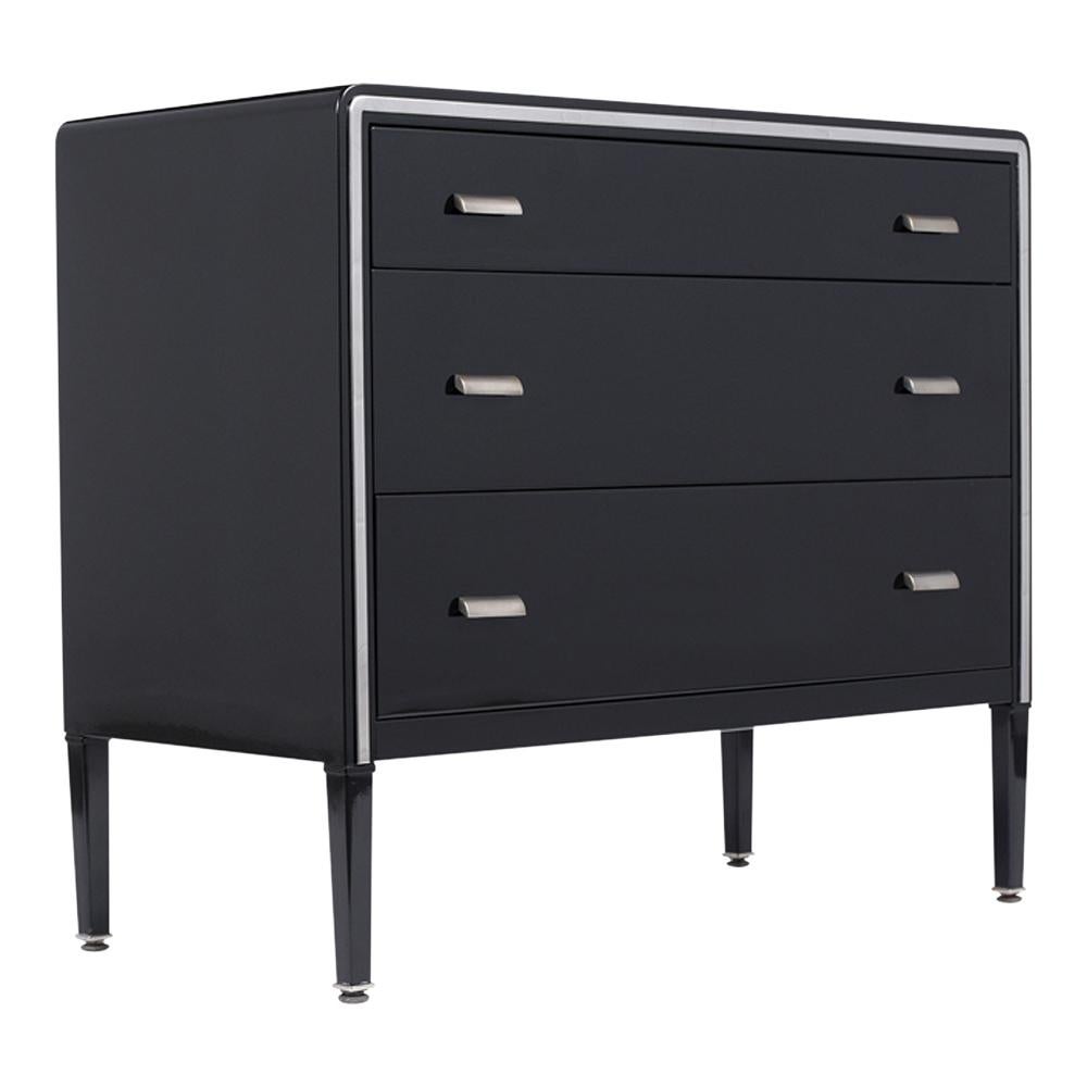 black modern dresser