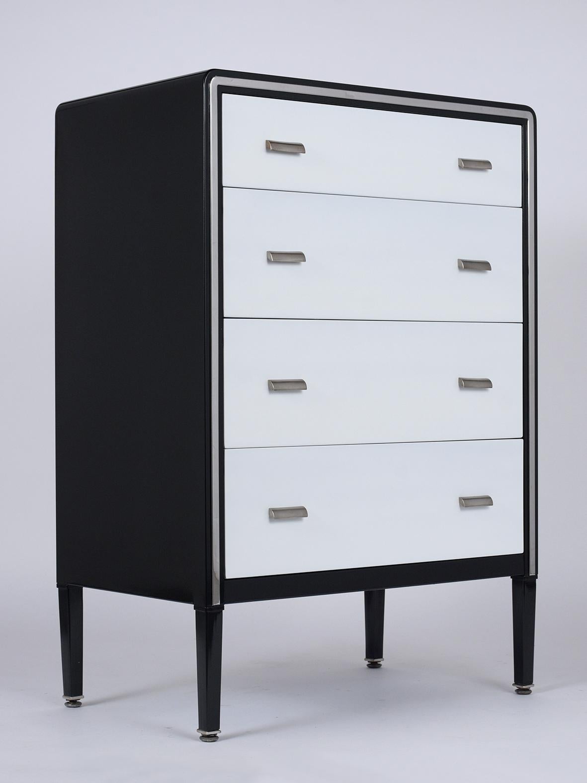 Hand-Crafted 1960's Mid-Century Modern Lacquered Chest of Drawers